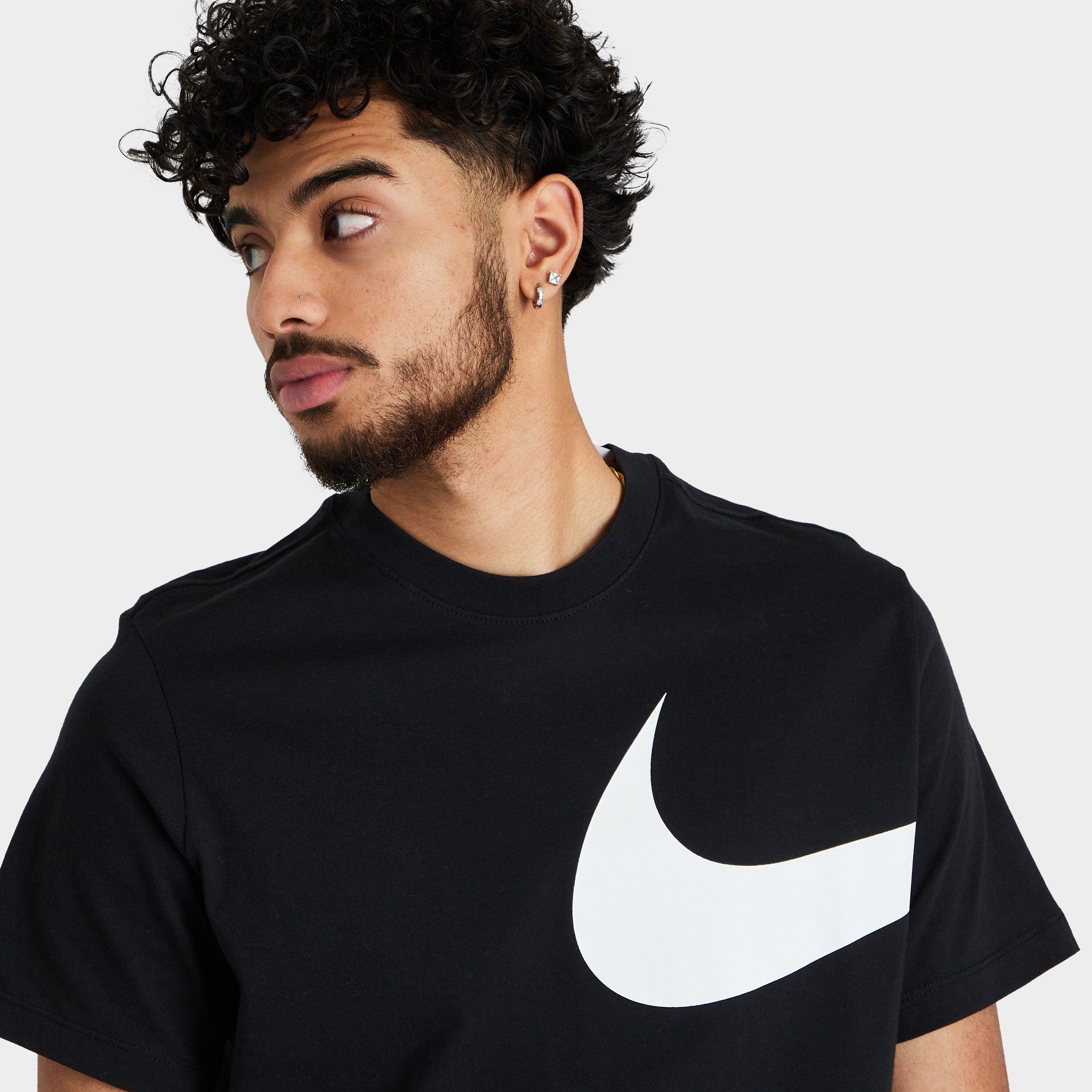 Nike Sportswear Oversized Swoosh T-shirt / Black sold by JD Sports product image thumbnail 2