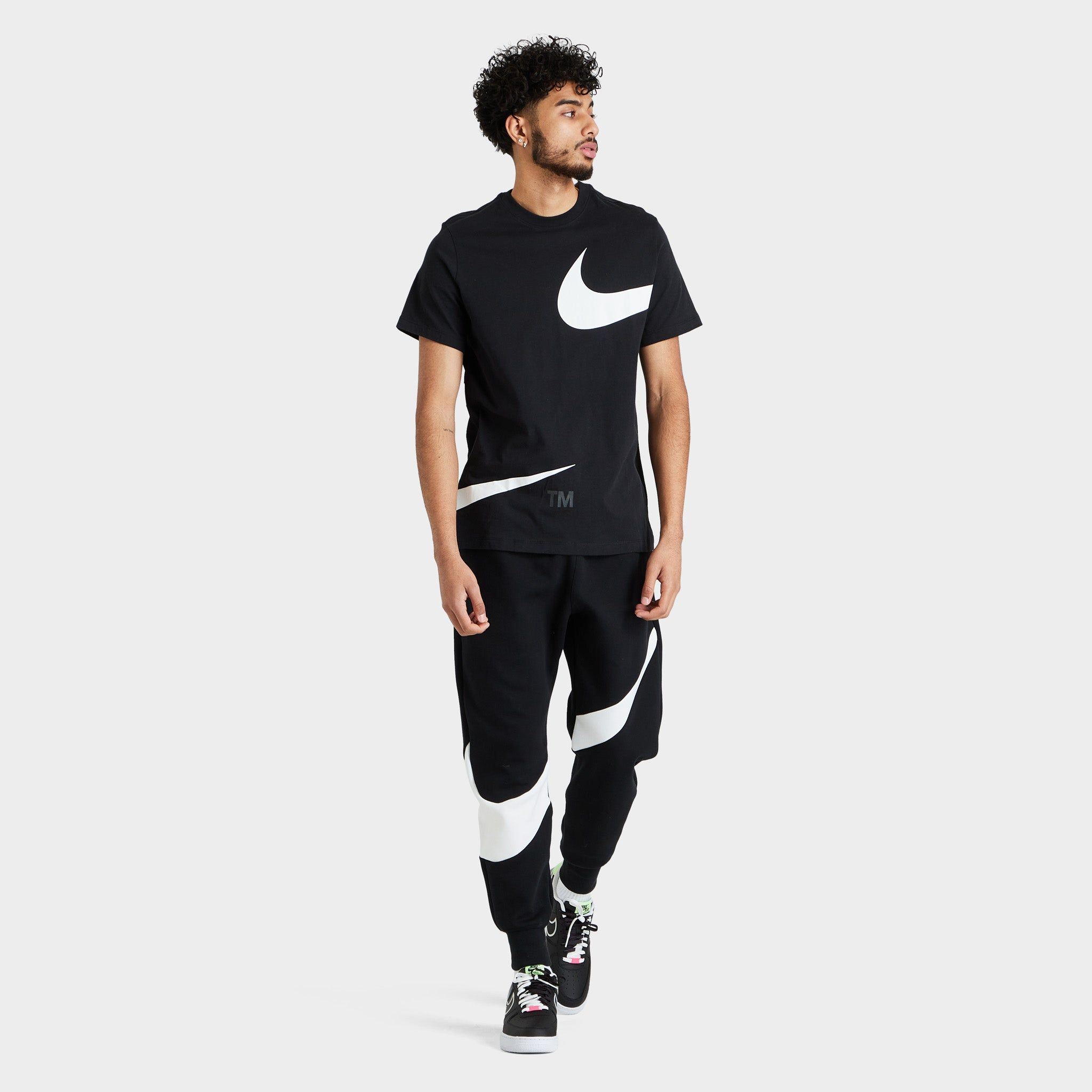 Nike Sportswear Oversized Swoosh T-shirt / Black sold by JD Sports product image thumbnail 4