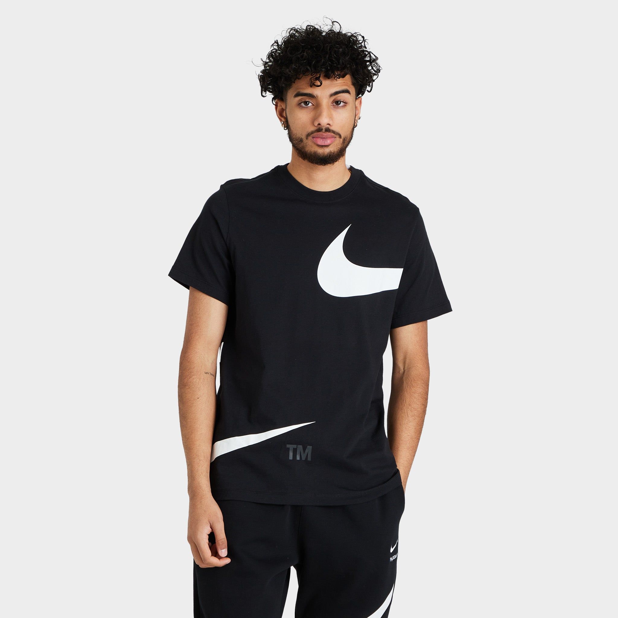 Nike Sportswear Oversized Swoosh T-shirt / Black sold by JD Sports