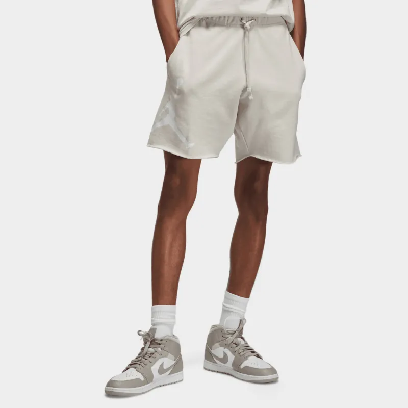Jordan Essentials French Terry Shorts Light Orewood Brown / White made by Jordan