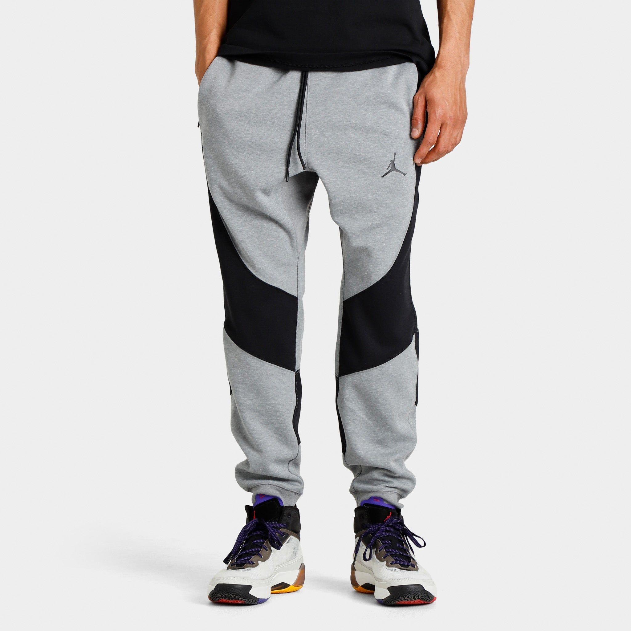 Jordan Dri-FIT Sport Air Statement Pants Carbon Heather / Black - Black sold by JD Sports