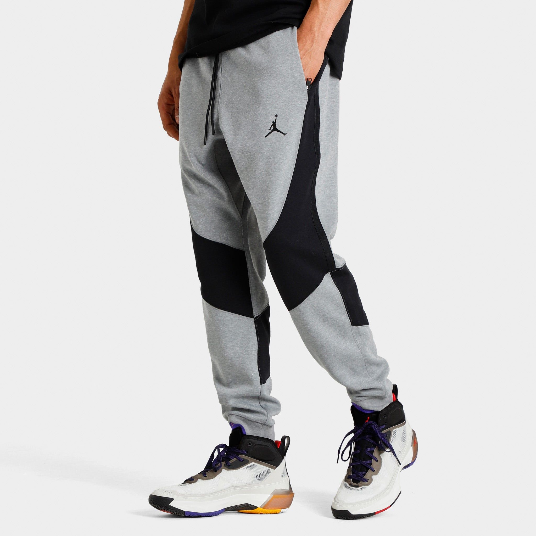 Jordan Dri-FIT Sport Air Statement Pants Carbon Heather / Black - Black sold by JD Sports product image thumbnail 3