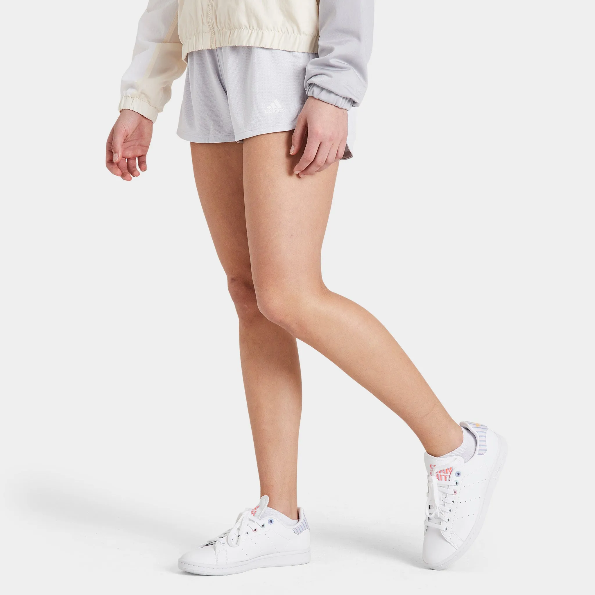 adidas Women's Pacer 3-Stripes Knit Shorts / Dash Grey sold by JD Sports product image thumbnail 3