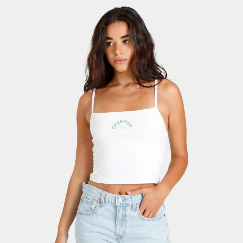 Champion Women's Everyday Cropped Camisole / White made by JD Sports