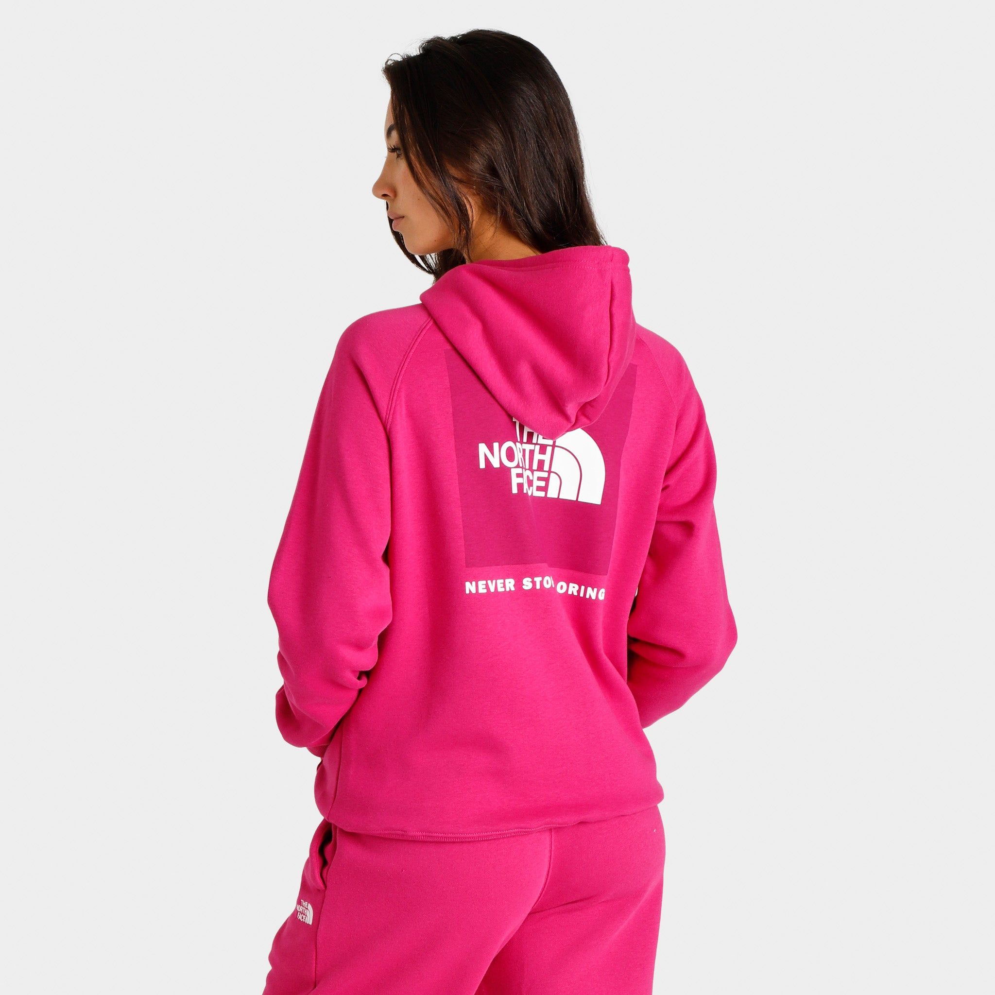 The North Face Women’s Box NSE Pullover Hoodie Fuschia Pink / Fuschia Pink sold by JD Sports product image thumbnail 2