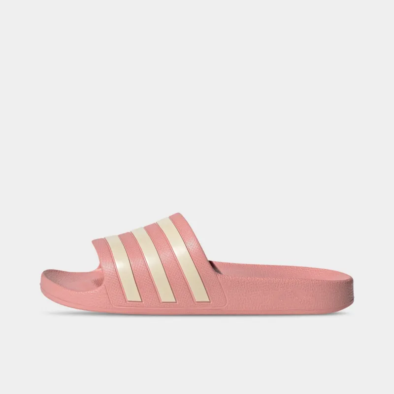 adidas Women's Adilette Aqua Wonder Mauve / Wonder White - Wonder Mauve sold by JD Sports