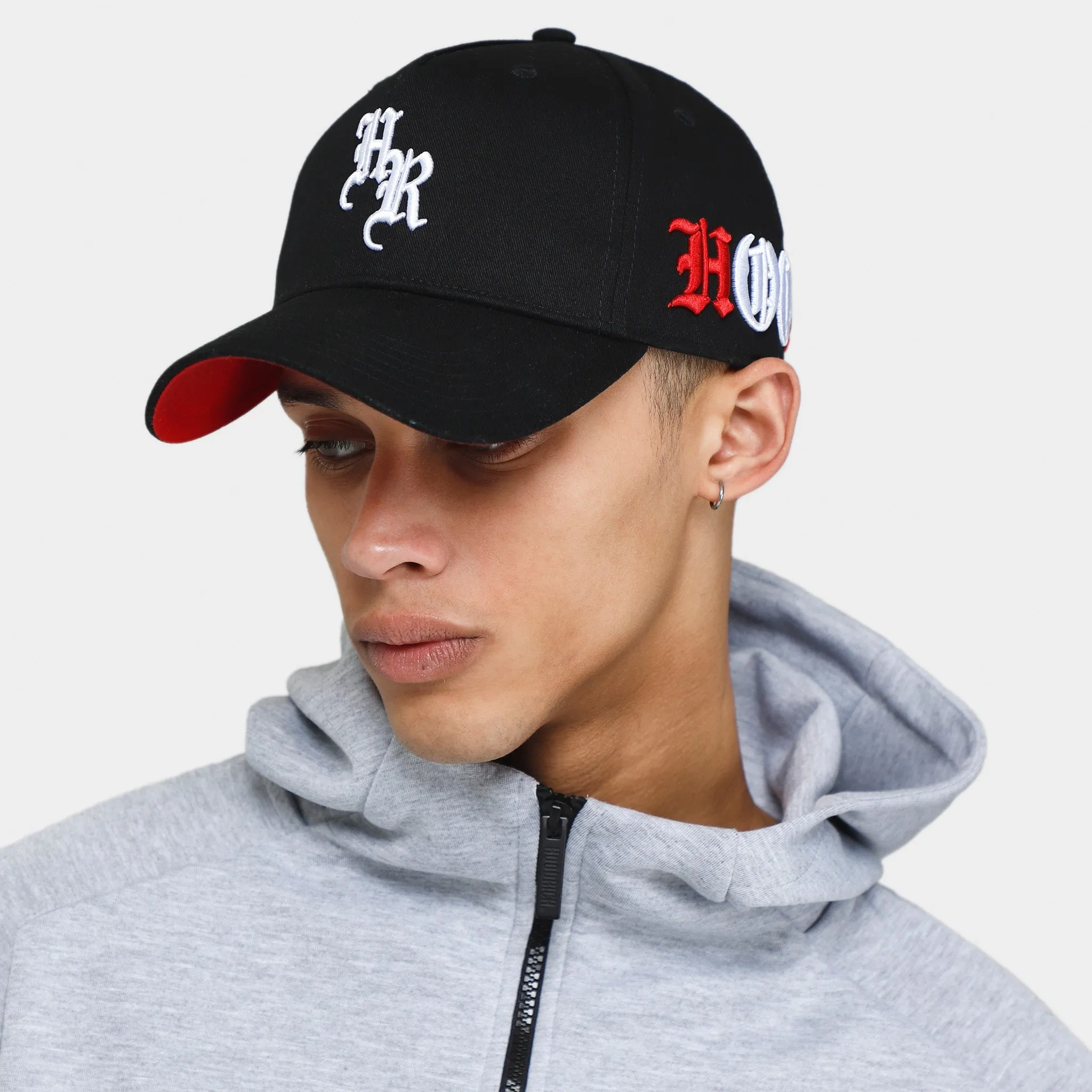 Hoodrich OG Elevate 5 Panel Cap Black / Red - White sold by JD Sports