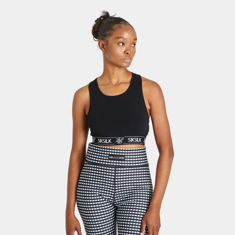 Sik Silk Women's Racerback Bralette / Black sold by JD Sports