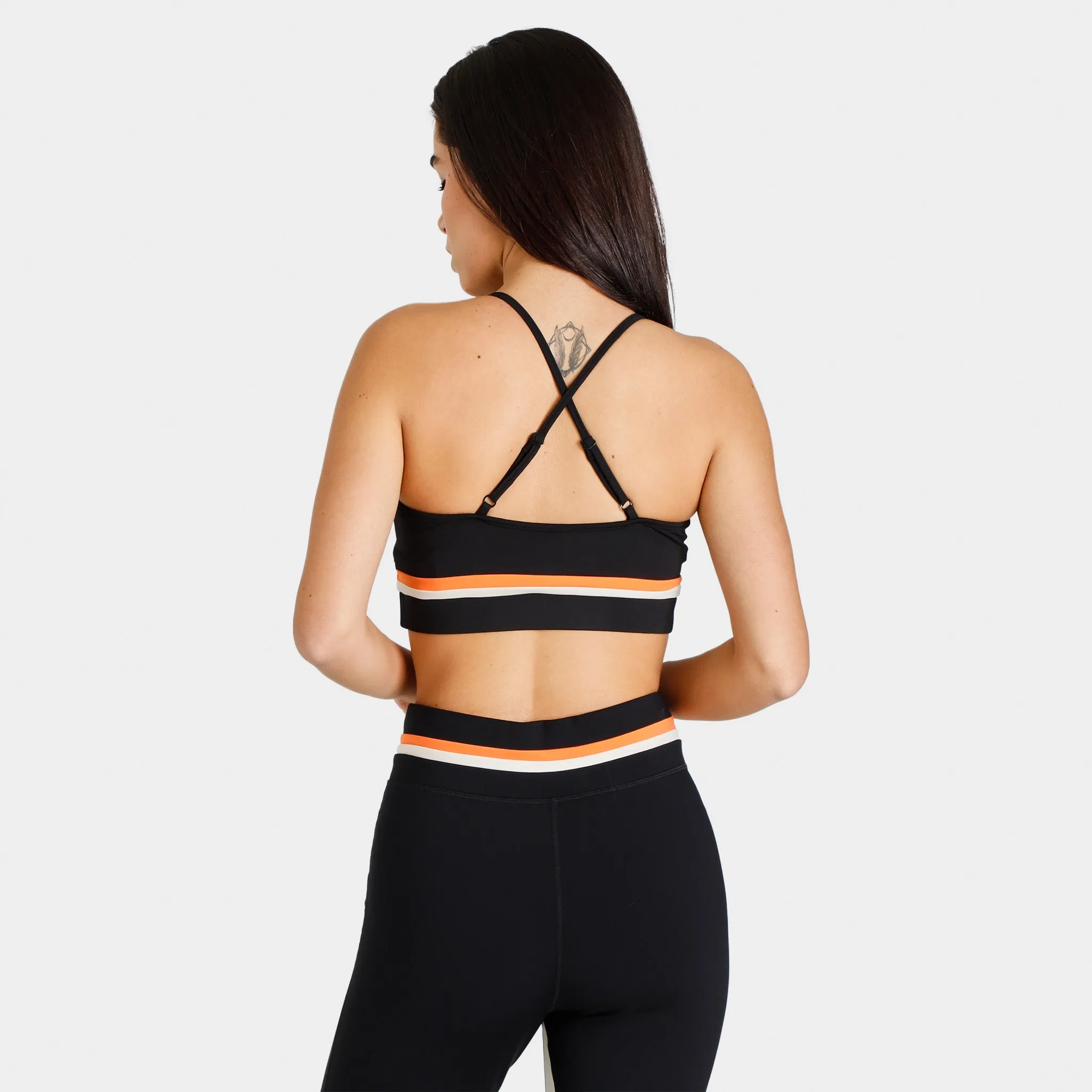 Pink Soda Sport Women's Pohl Bra Black / Dusty Orange sold by JD Sports product image thumbnail 2