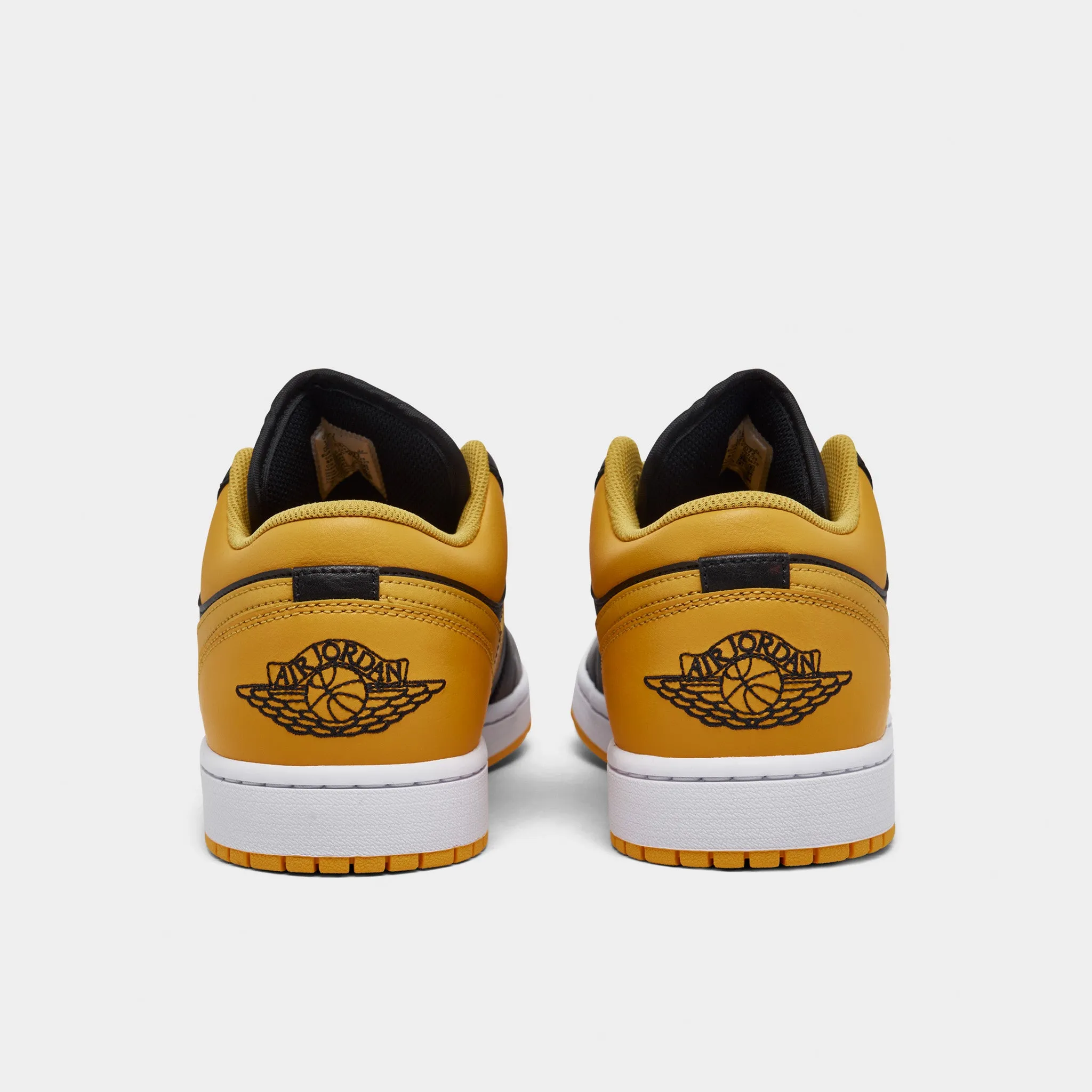 Jordan 1 Low Black / Yellow Ochre - White sold by JD Sports product image thumbnail 4