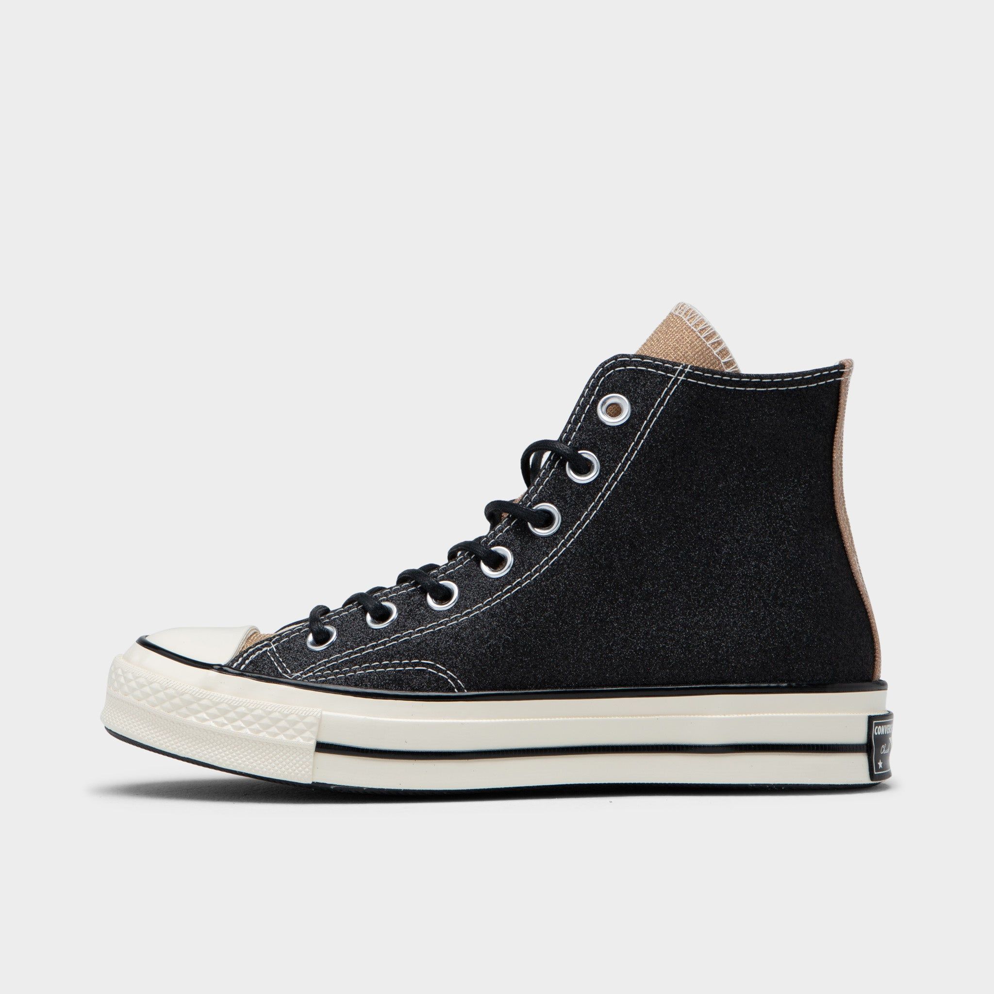 Converse Women's Chuck 70 Glitter Hi Black / Gold - Egret sold by JD Sports