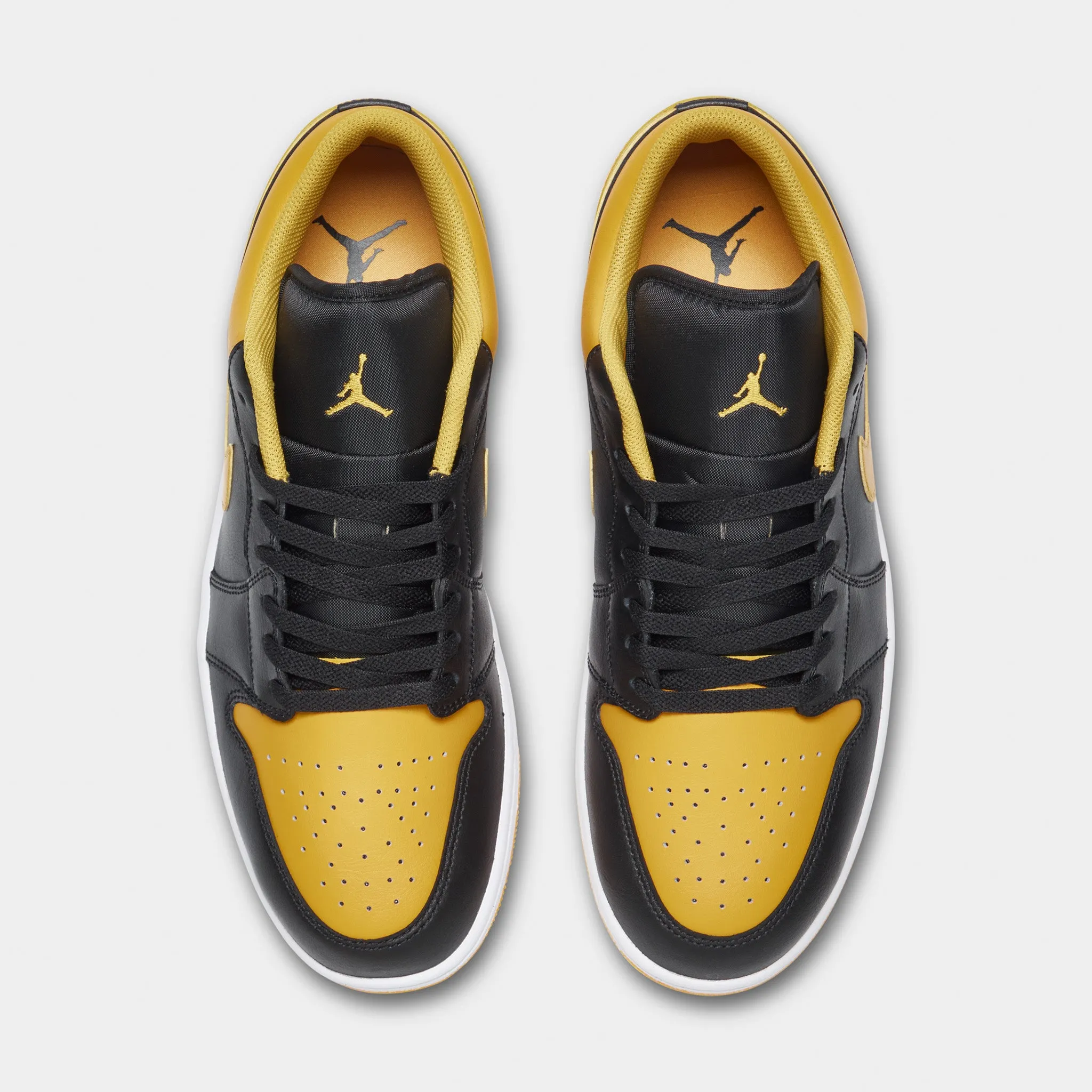 Jordan 1 Low Black / Yellow Ochre - White sold by JD Sports product image thumbnail 5