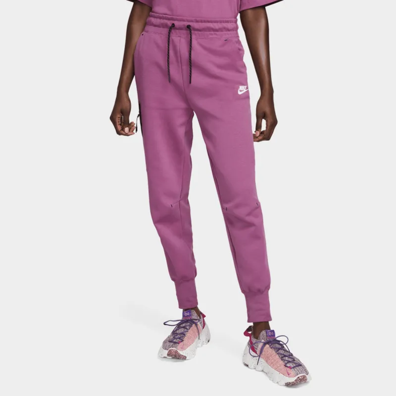 Nike Sportswear Women’s Tech Fleece Joggers Light Bordeaux / White sold by JD Sports