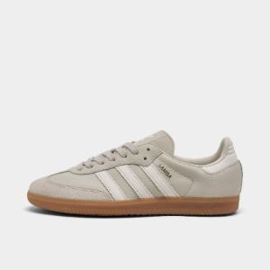 adidas Originals Women's Samba OG Aluminum / Chalk White - Wonder Beige sold by JD Sports