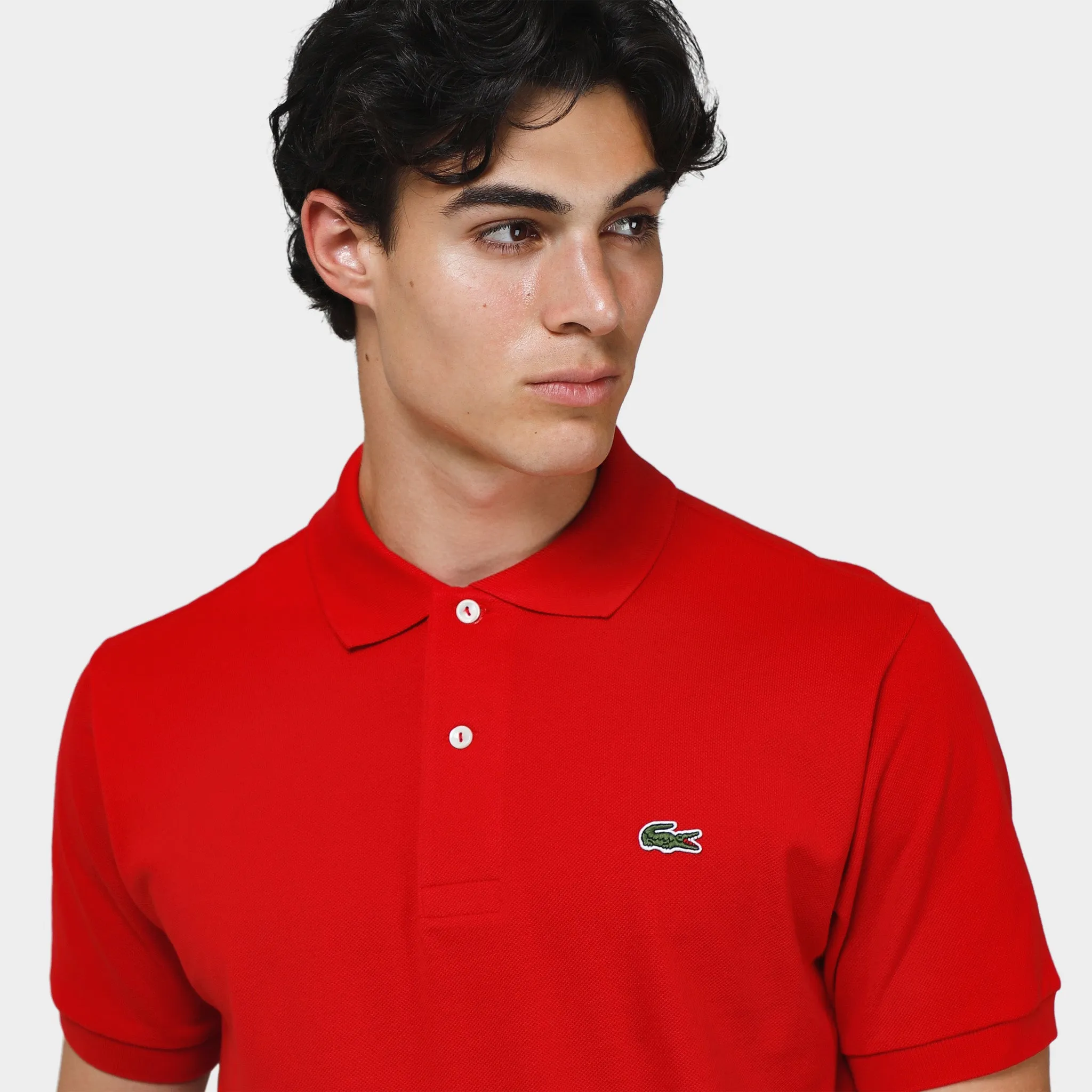 Lacoste Original L.12.12 Petit Piqu� Cotton Polo Shirt / Red sold by JD Sports product image thumbnail 3
