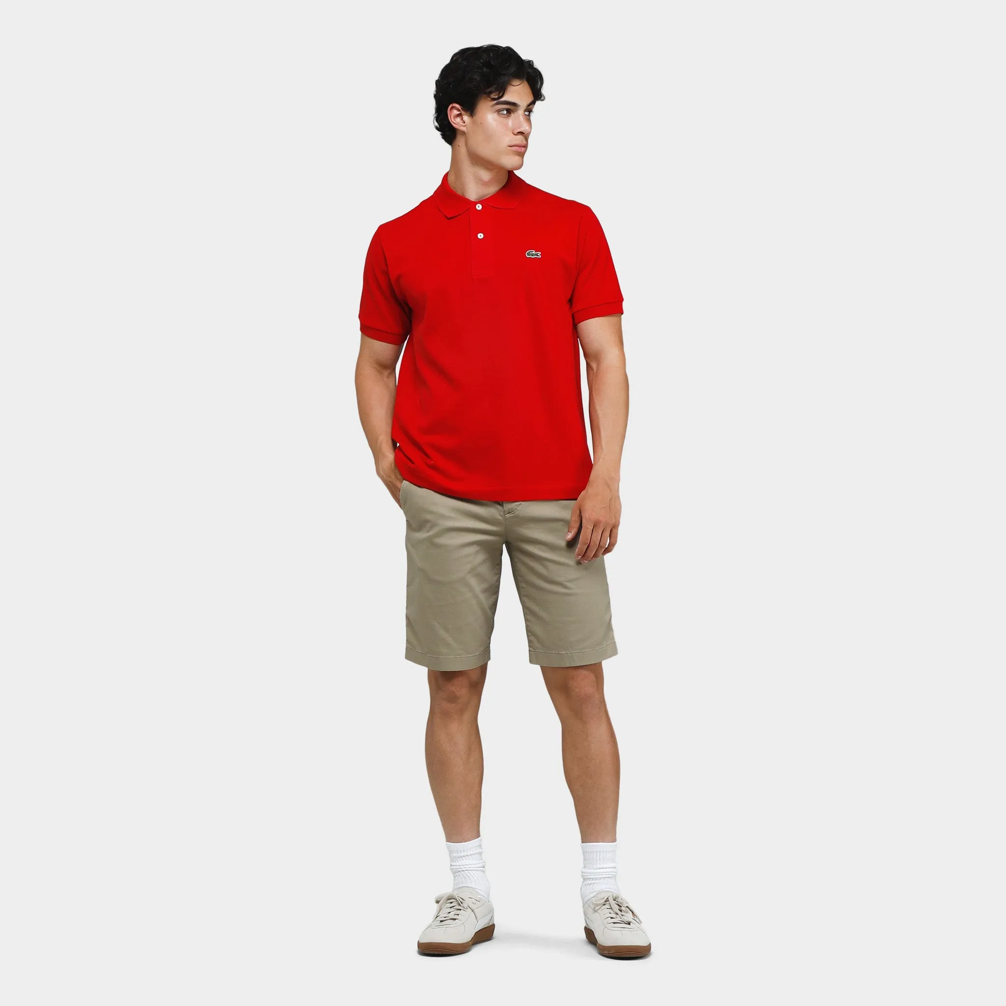 Lacoste Original L.12.12 Petit Piqu� Cotton Polo Shirt / Red sold by JD Sports product image thumbnail 4