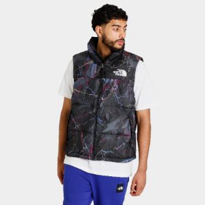 The North Face 1996 Retro Nuptse Vest / TNF Black Trail Glow Print sold by JD Sports