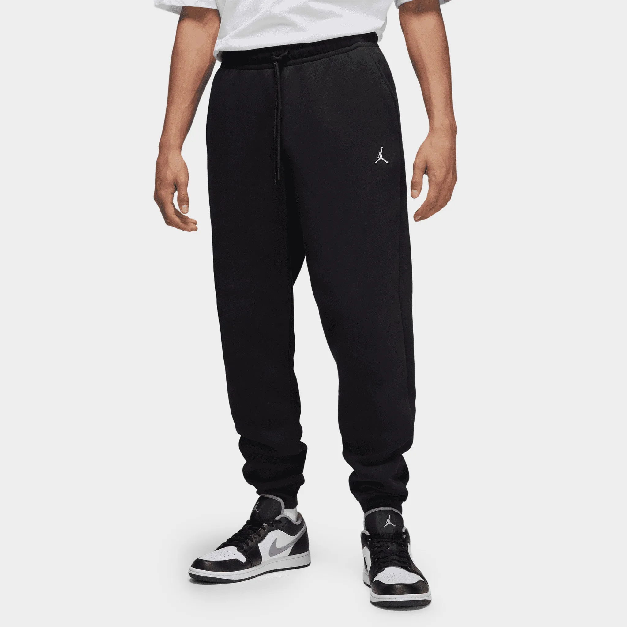 Jordan Essentials Fleece Pants Black / Black - White sold by JD Sports
