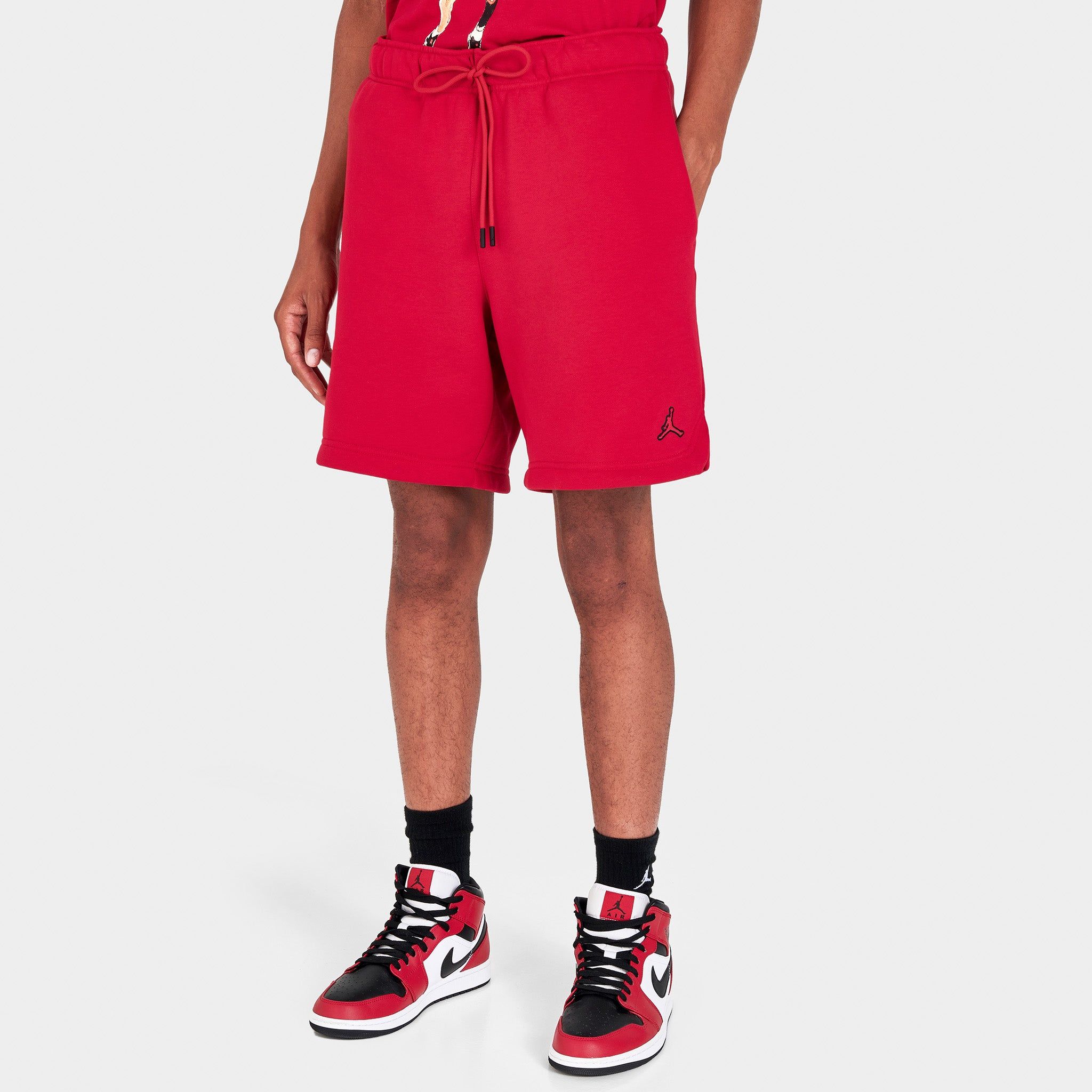 Jordan Essentials Fleece Shorts Gym Red / Gym Red sold by JD Sports