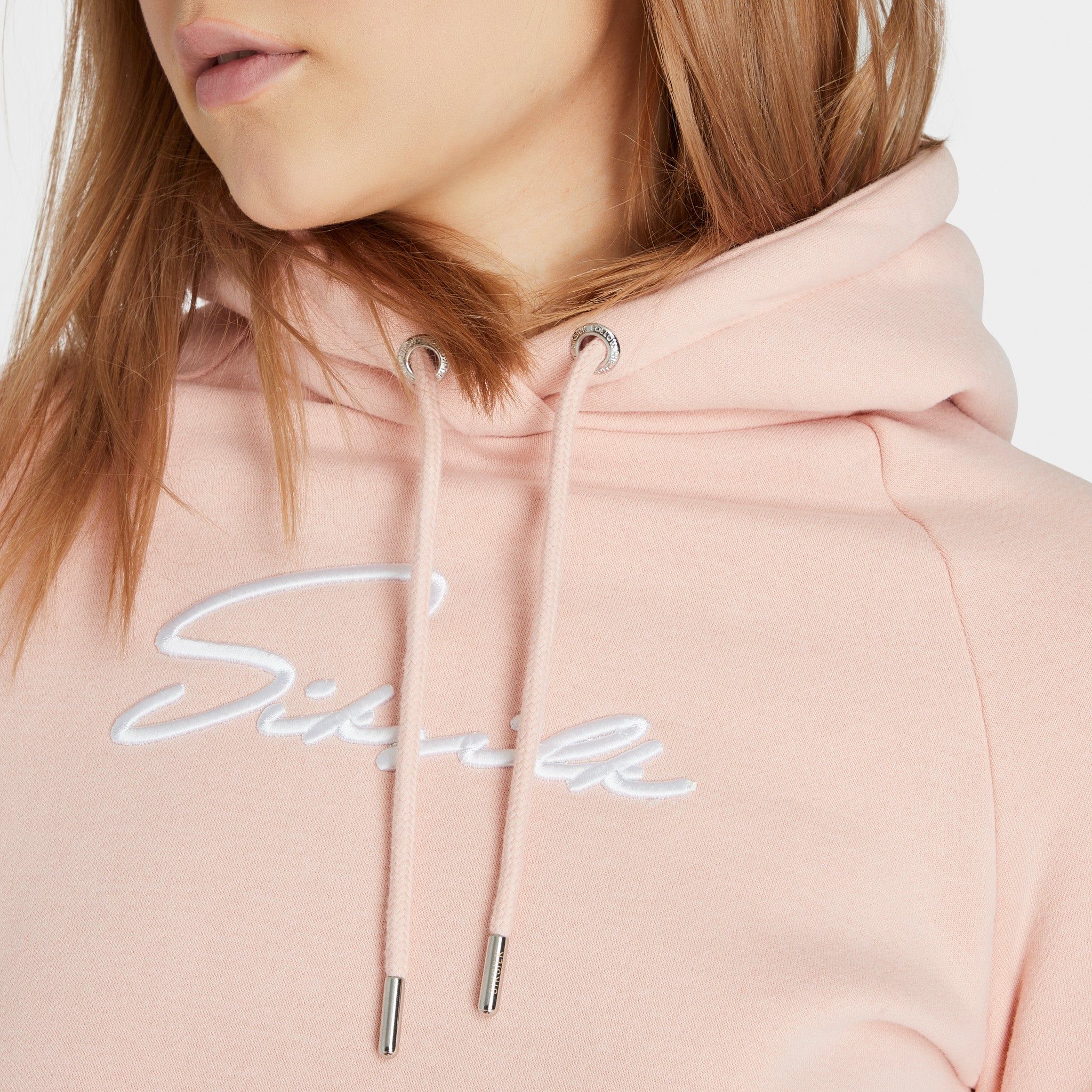 SikSilk Women's Essential Cropped Pullover Hoodie / Pink sold by JD Sports product image thumbnail 3