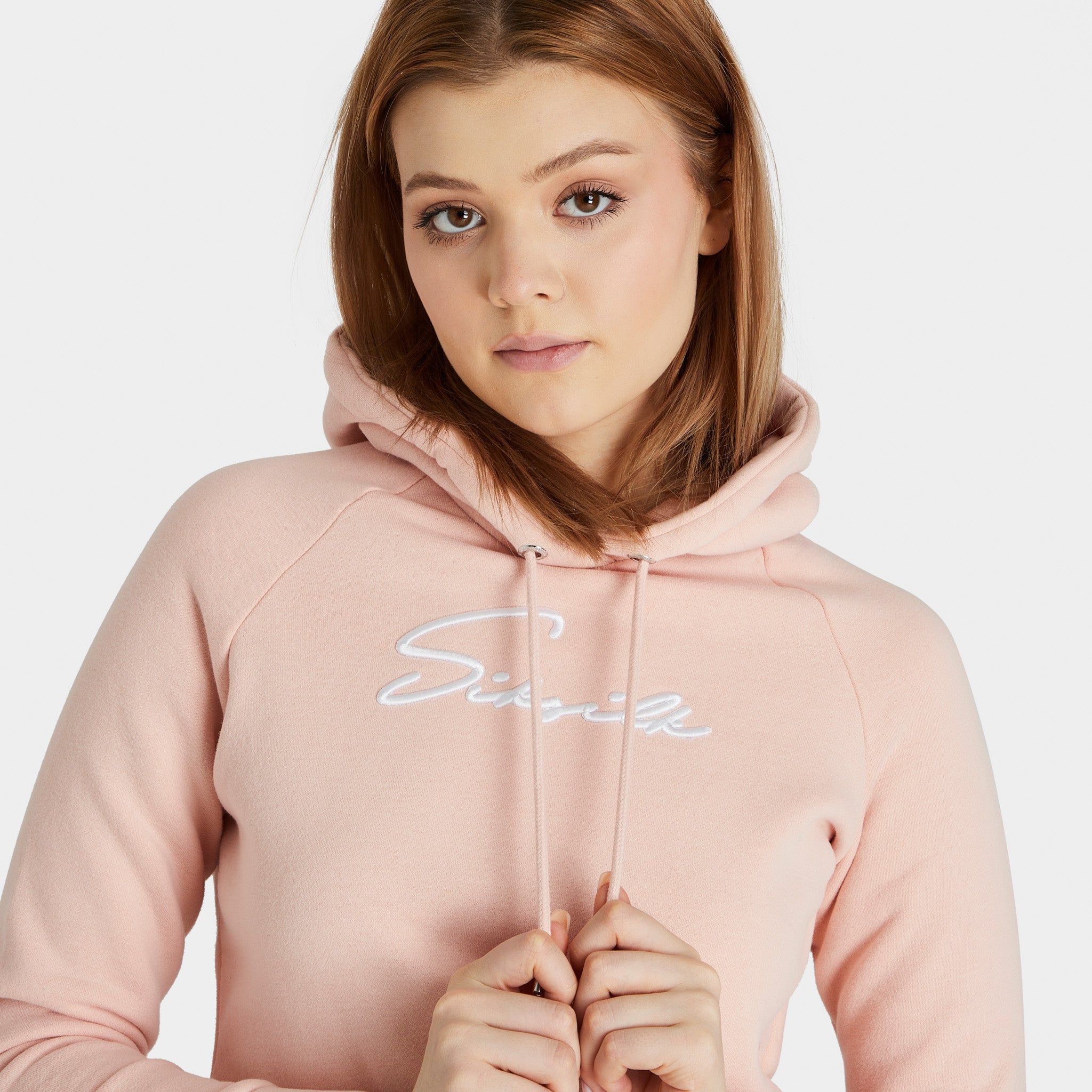 SikSilk Women's Essential Cropped Pullover Hoodie / Pink sold by JD Sports product image thumbnail 4