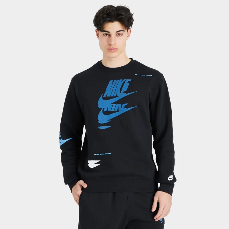 Nike Sportswear Sports Essentials+ Fleece Crew Black / White sold by JD Sports