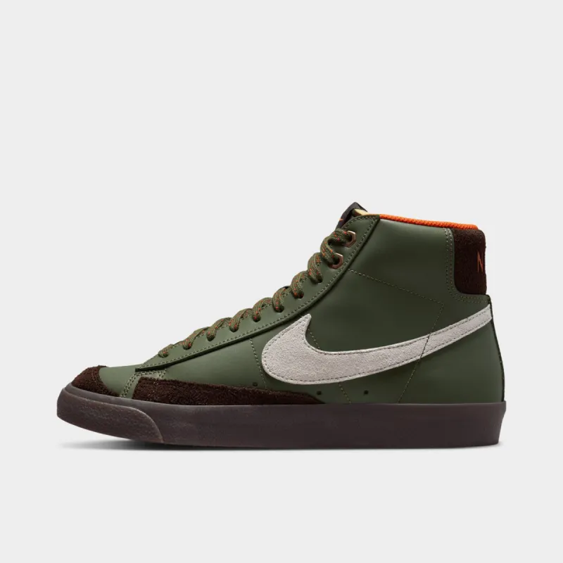 Nike Blazer Mid '77 Vintage Army Olive / Summit White - Campfire Orange sold by JD Sports