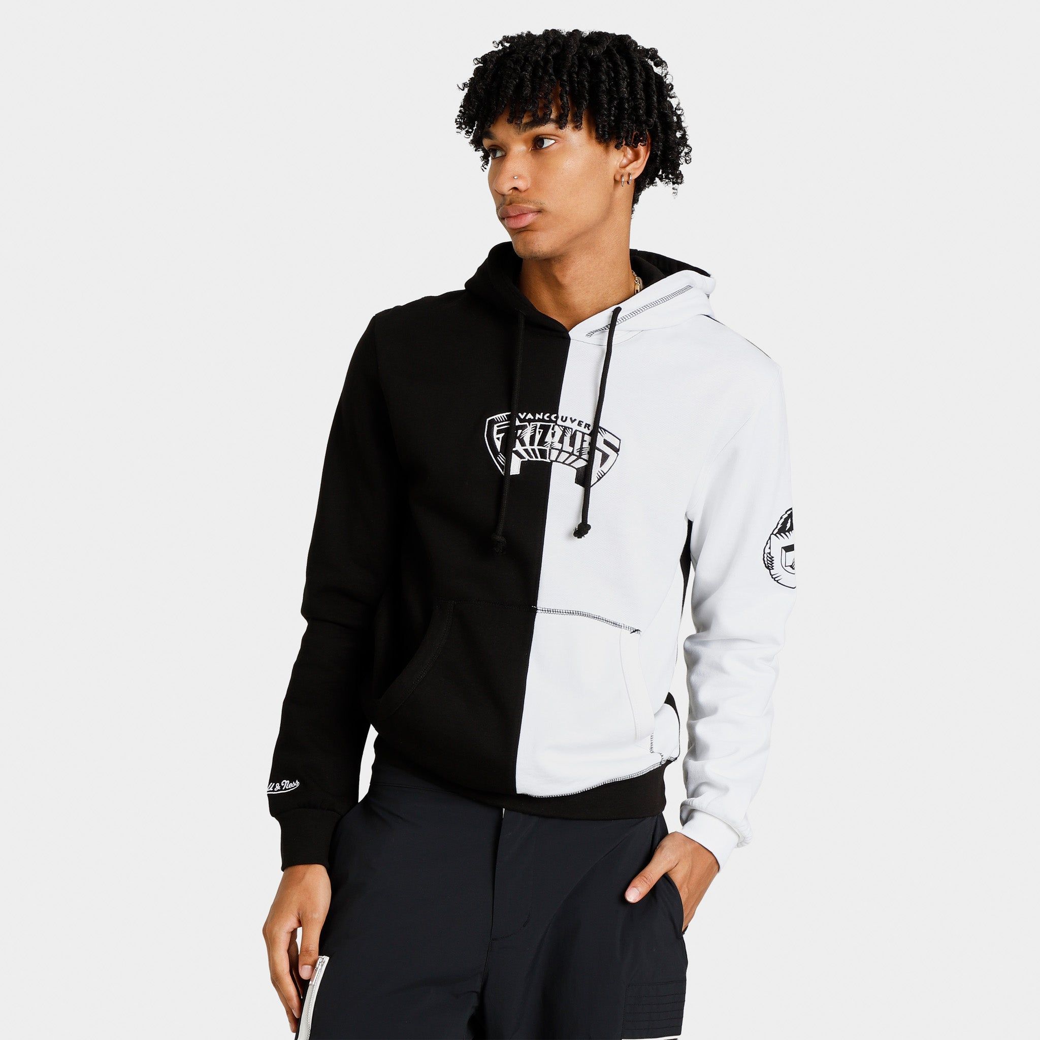 Mitchell & Ness Grizzlies Night & Day Pullover Hoodie Black / White sold by JD Sports