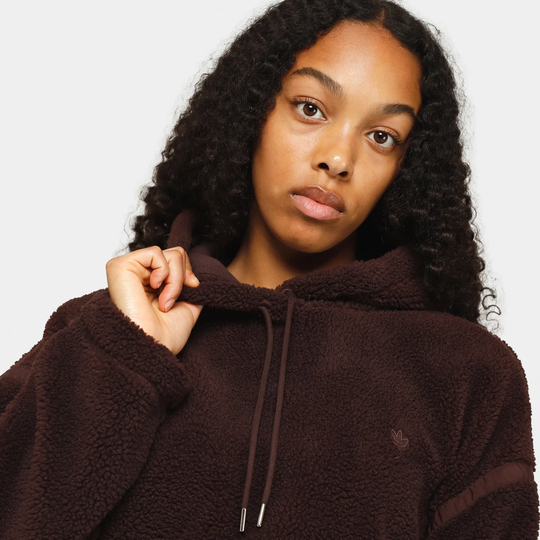 adidas Originals Women's Premium Essentials Pullover Hoodie / Shadow Brown sold by JD Sports product image thumbnail 3