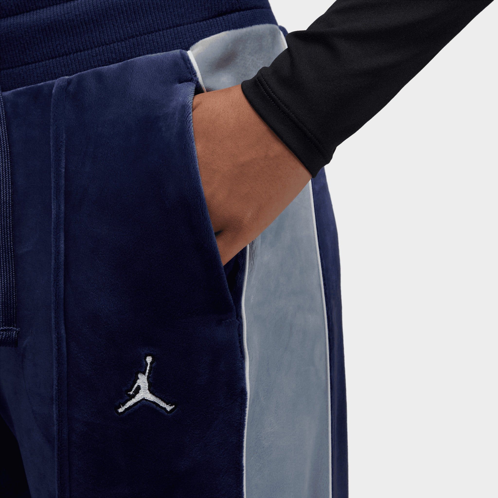 Jordan Women's Flight Velour Pants Midnight Navy / Stealth - White sold by JD Sports product image thumbnail 3