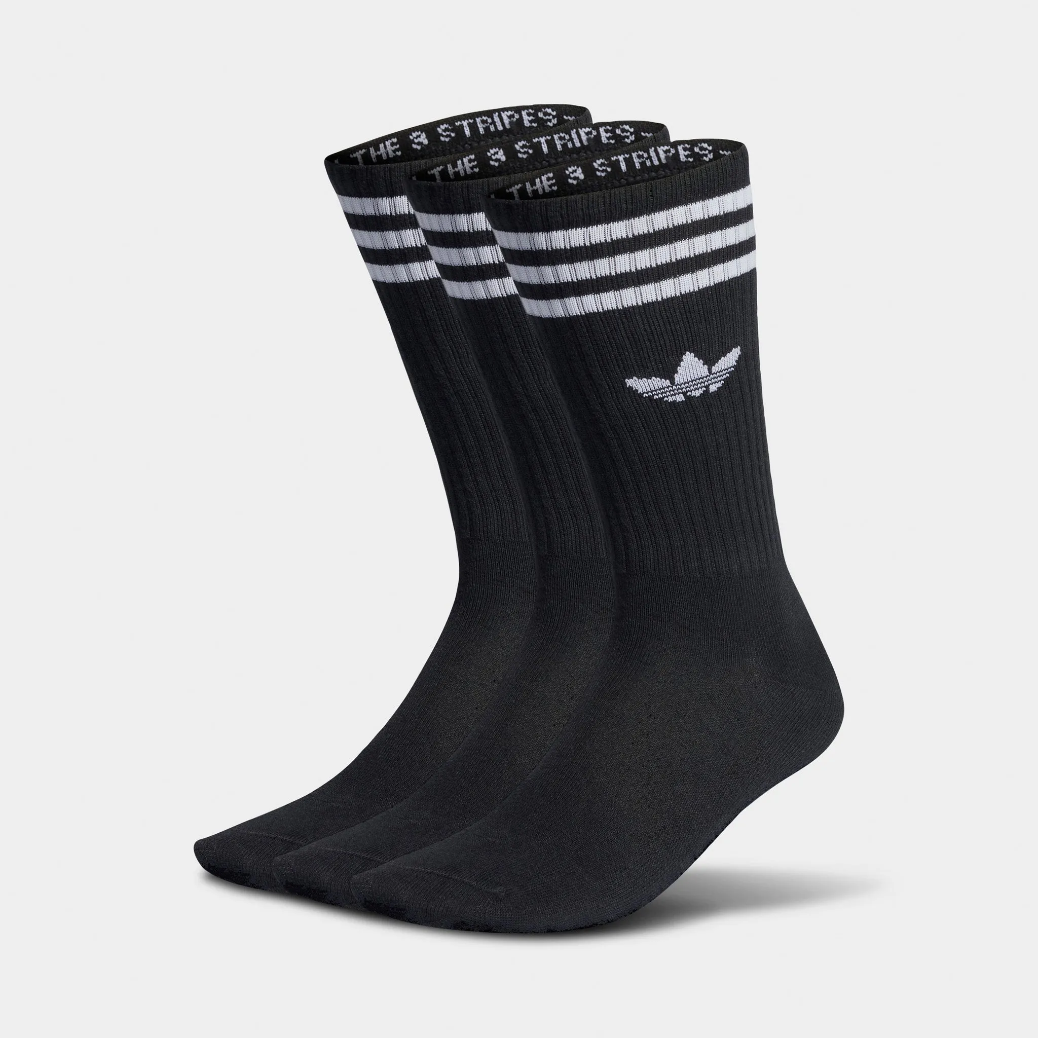 adidas Originals Solid Crew Socks (3 Pack) / Black sold by JD Sports
