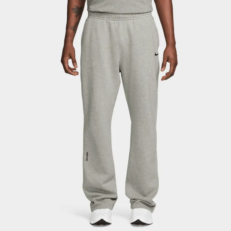 Nike NOCTA NRG Woven Fleece Open Hem Pants Dark Grey Heather / Matte Silver sold by JD Sports