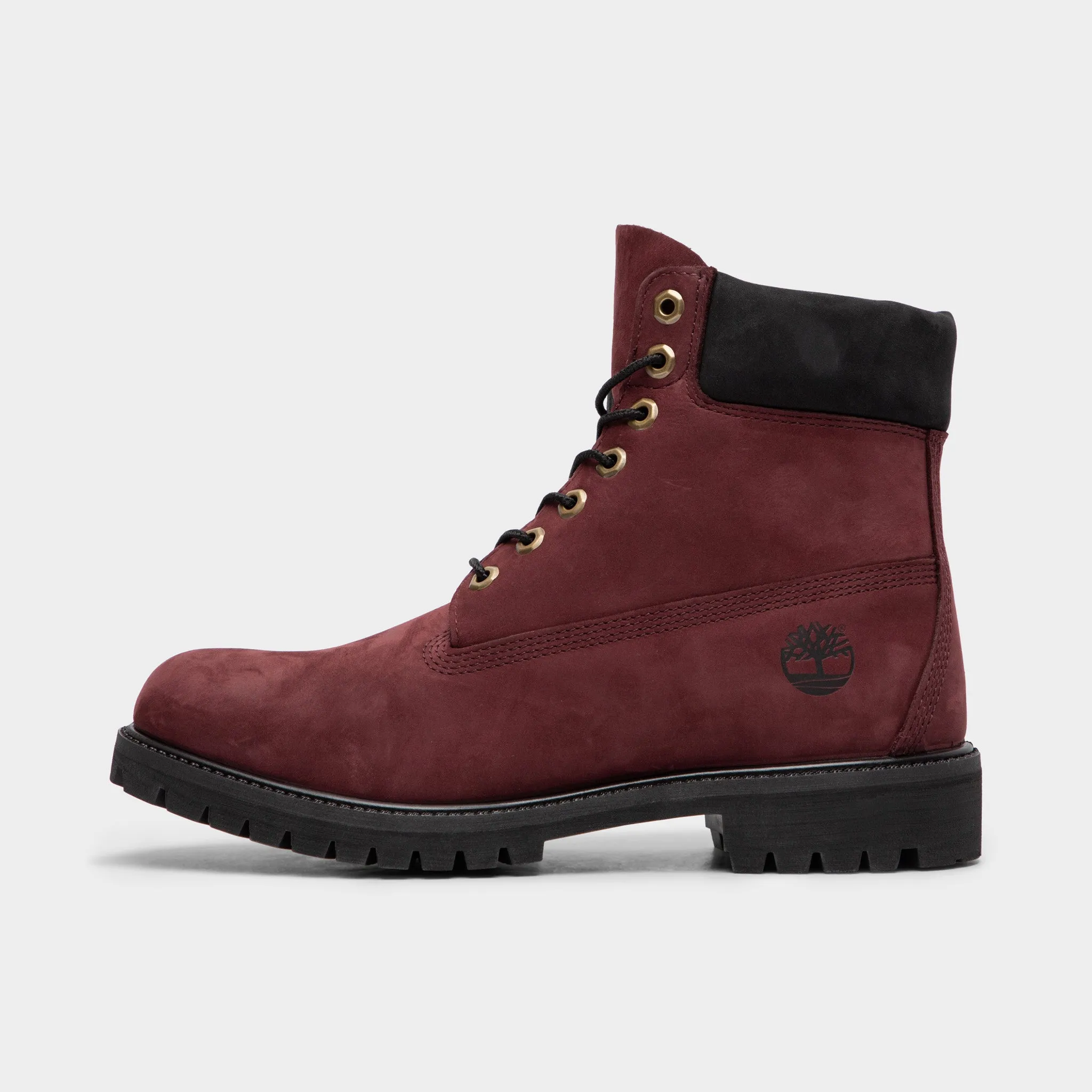Timberland Premium 6-Inch Waterproof Boot / Burgundy Nubuck sold by JD Sports