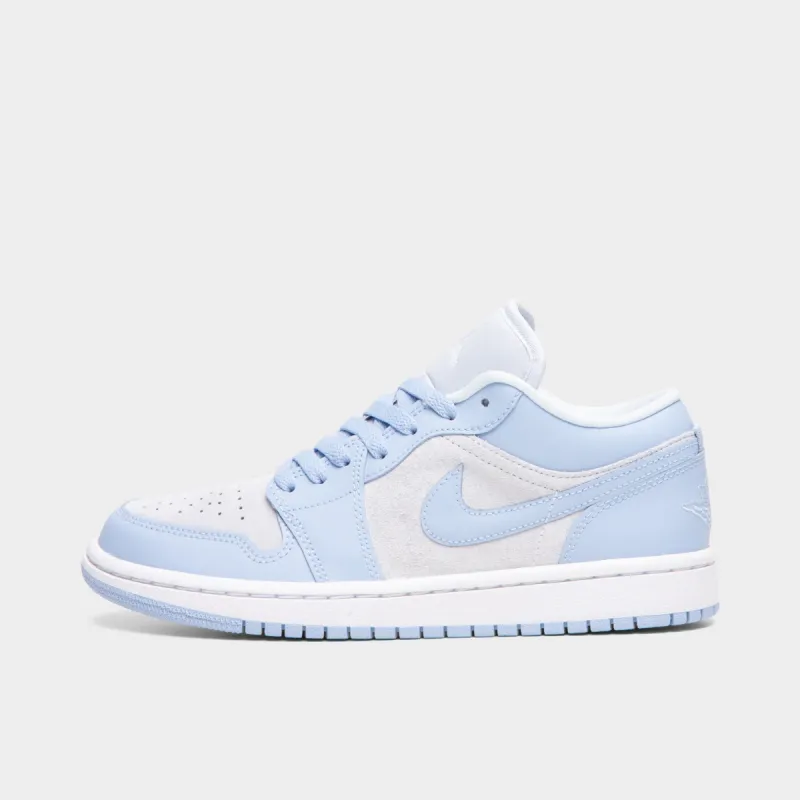 Jordan Women's 1 Low Football Grey / Aluminium - White sold by JD Sports
