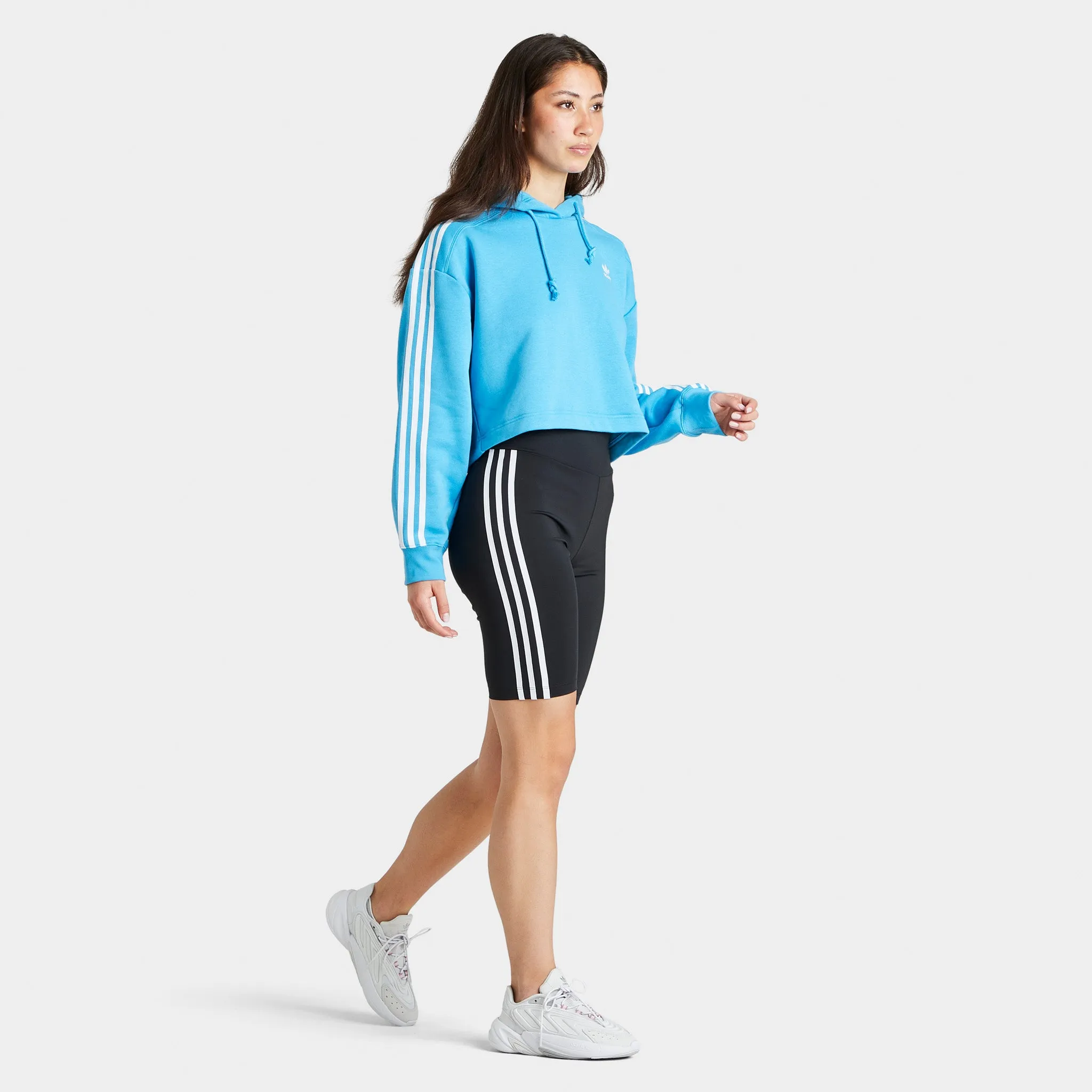 adidas Originals Women's Crop Pullover Hoodie / Sky Rush sold by JD Sports product image thumbnail 5