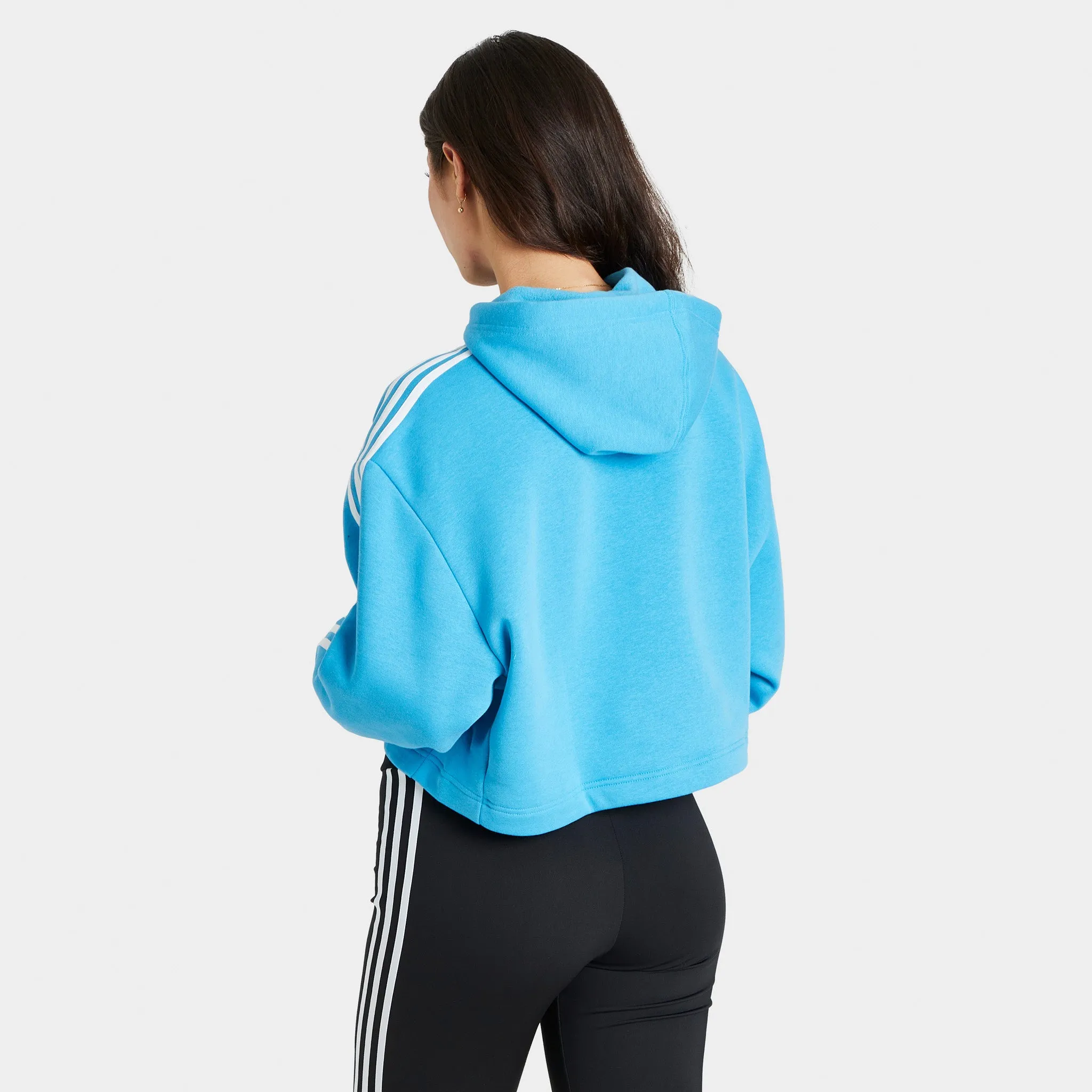 adidas Originals Women's Crop Pullover Hoodie / Sky Rush sold by JD Sports product image thumbnail 2