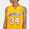 Mitchell & Ness NBA Los Angeles Lakers Shaq O'Neal Swingman Jersey / Gold sold by JD Sports