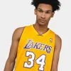 Mitchell & Ness NBA Los Angeles Lakers Shaq O'Neal Swingman Jersey / Gold sold by JD Sports