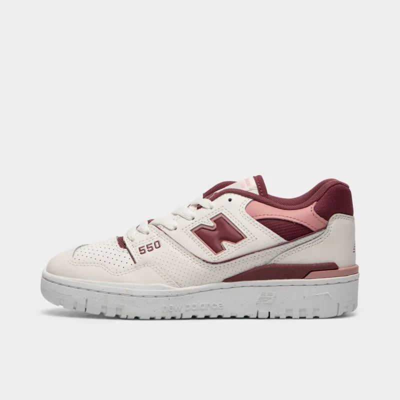 New Balance Women's BBW550DP Sea Salt / Washed Burgundy - Pink Moon sold by JD Sports