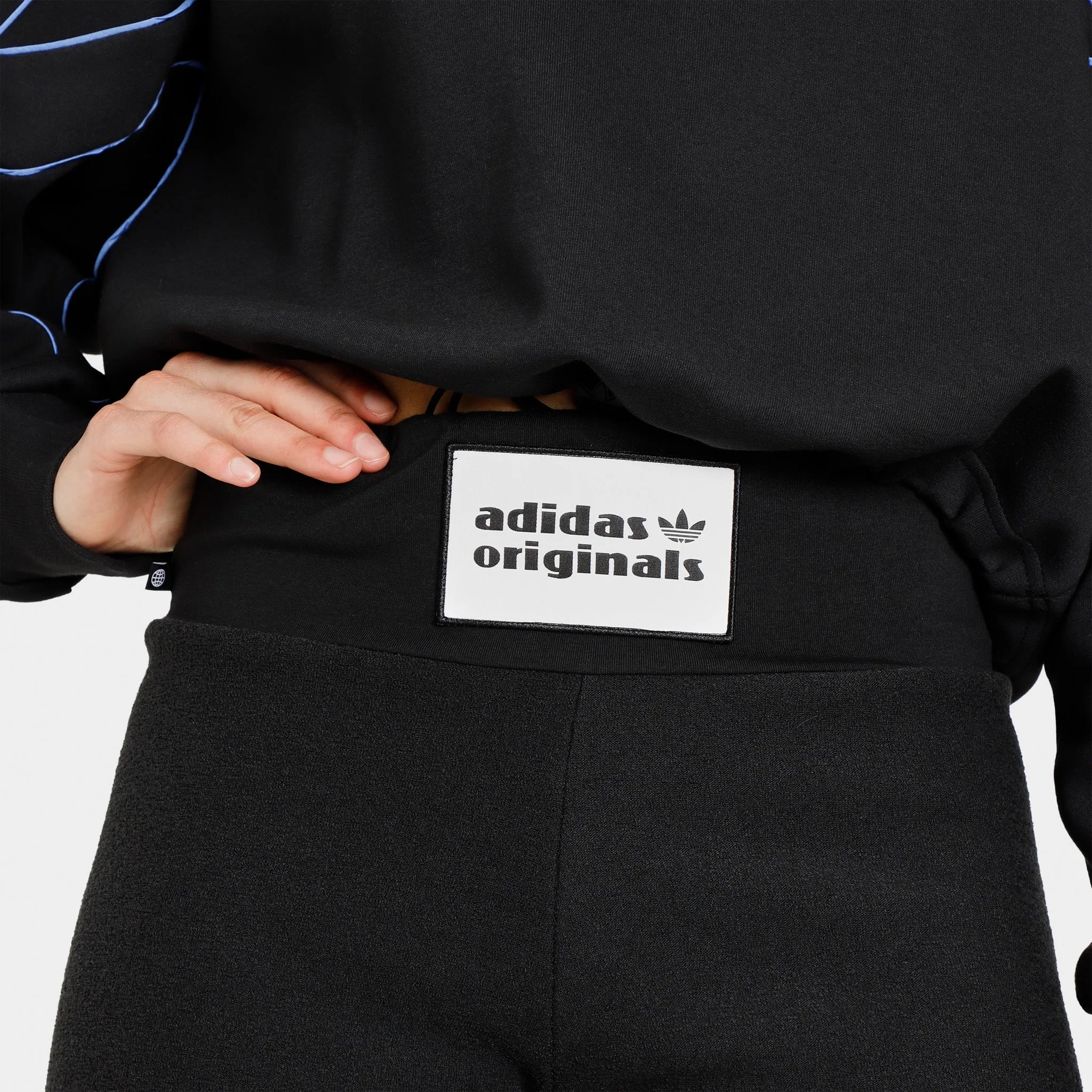 adidas Originals Women's High-Waist Towel Bike Shorts / Black sold by JD Sports product image thumbnail 5