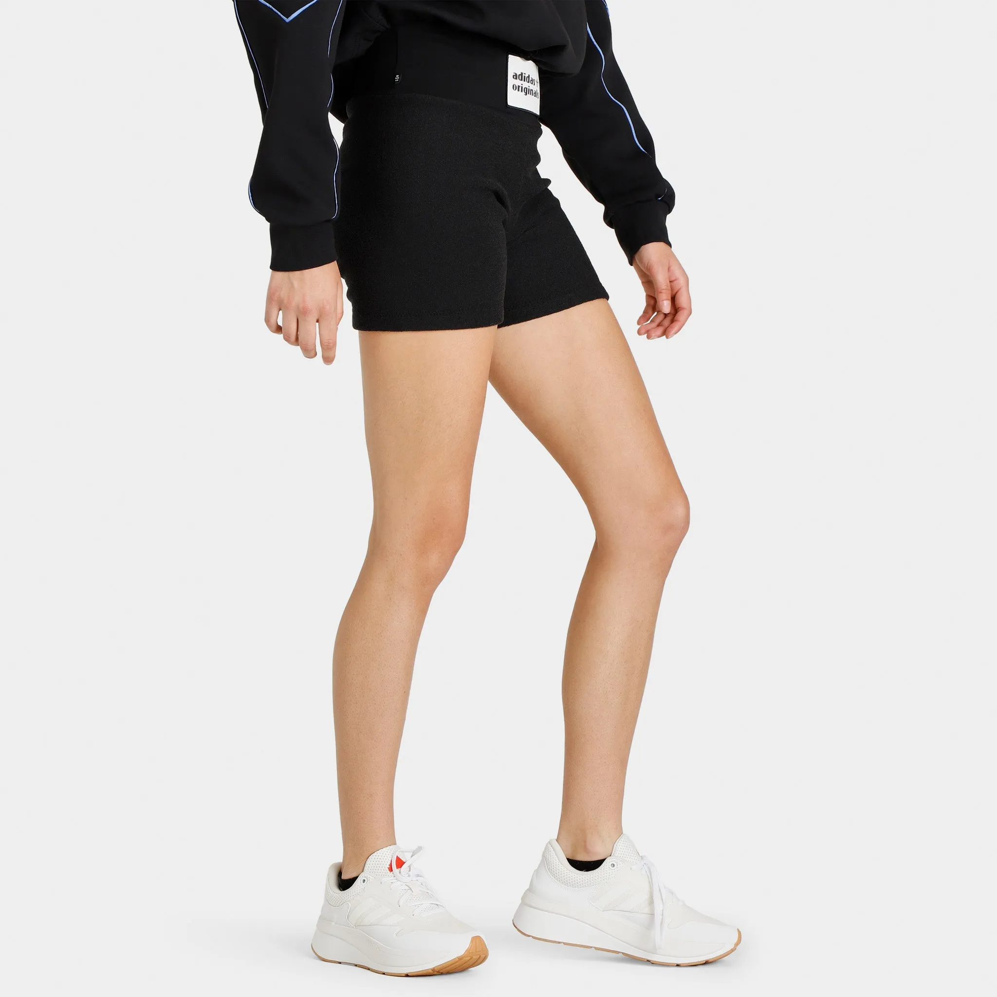 adidas Originals Women's High-Waist Towel Bike Shorts / Black sold by JD Sports product image thumbnail 3
