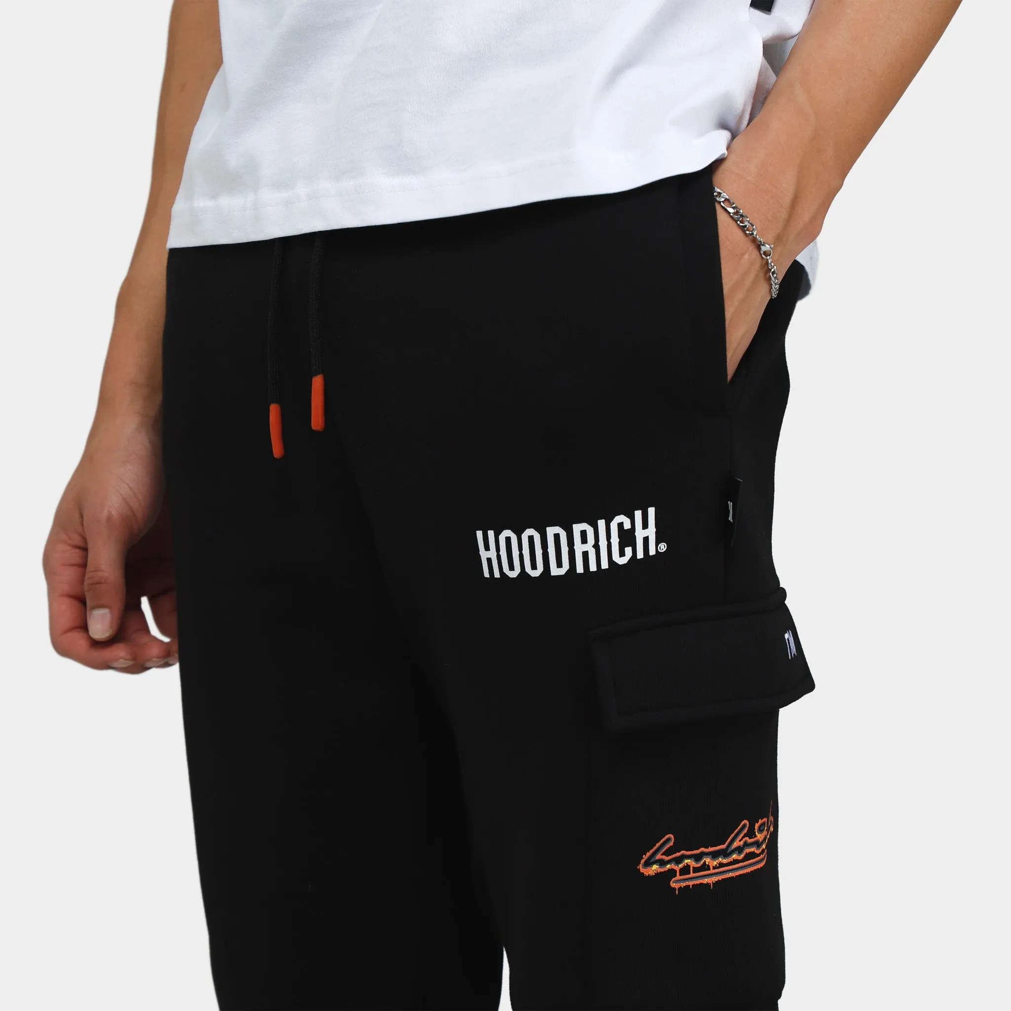Hoodrich OG Splatter Joggers Black / White - Flame sold by JD Sports product image thumbnail 5