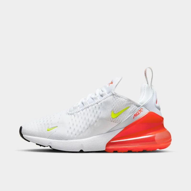 Nike Women's Air Max 270 White / Volt - Bright Crimson sold by JD Sports