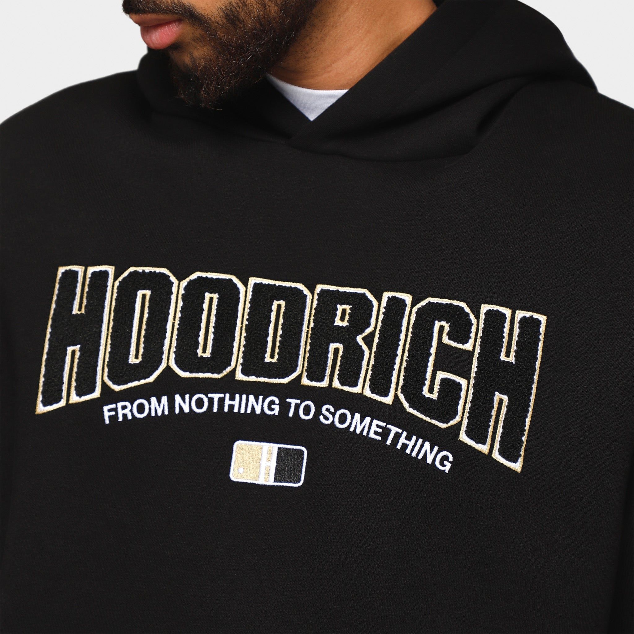 Hoodrich OG Zenith Oversized Pullover Hoodie Black / White - Gold sold by JD Sports product image thumbnail 4