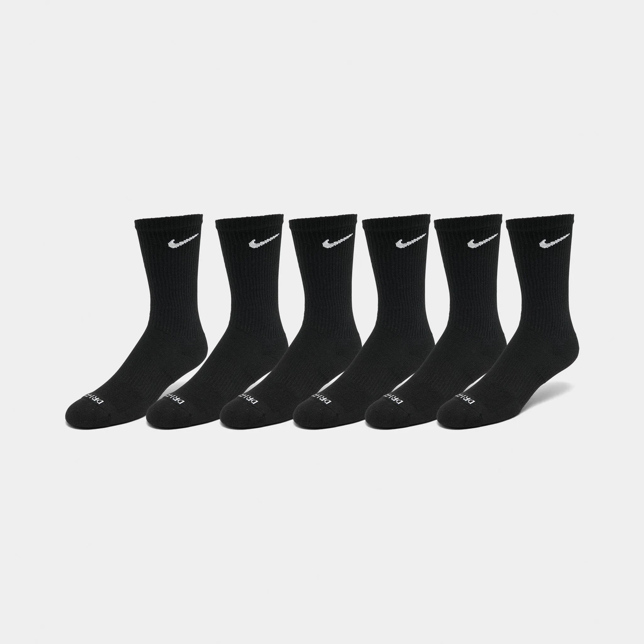 Nike Everyday Plus Cushioned Training Crew Socks (6 Pack) Black / White sold by JD Sports product image thumbnail 5