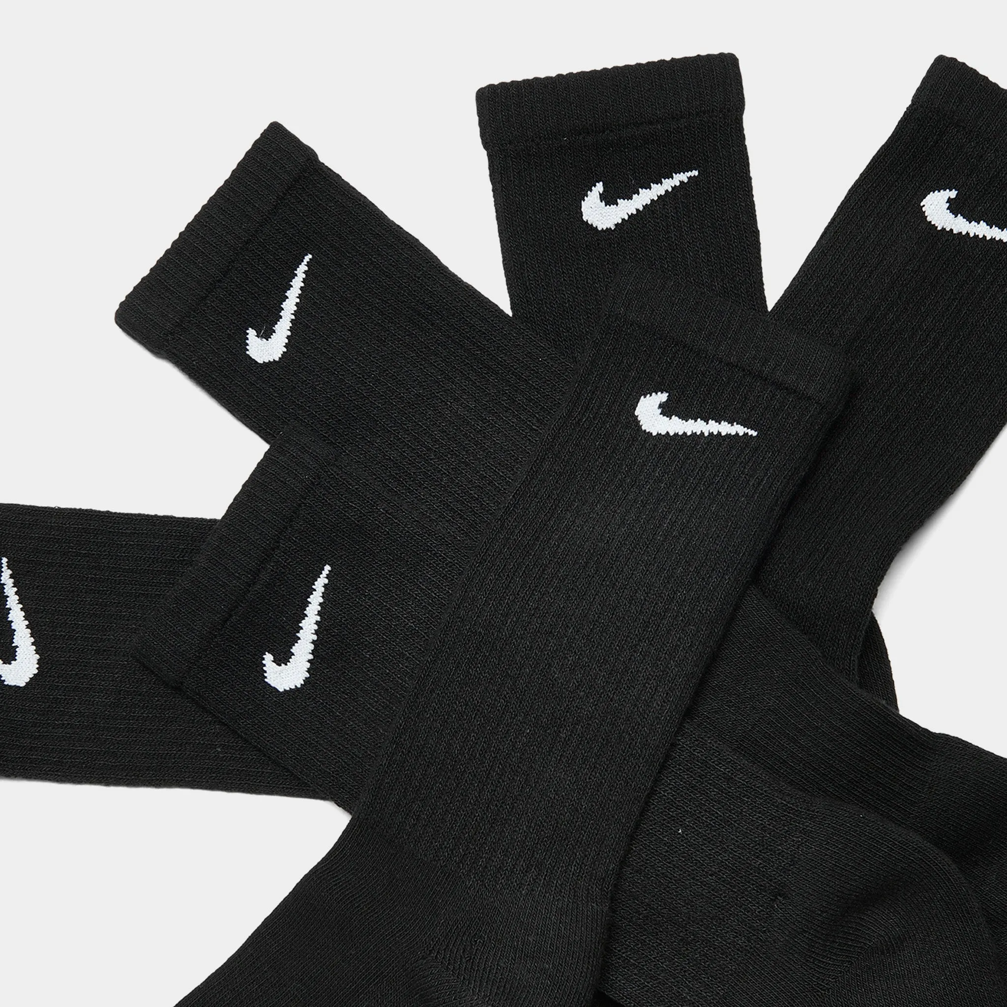 Nike Everyday Plus Cushioned Training Crew Socks (6 Pack) Black / White sold by JD Sports product image thumbnail 3