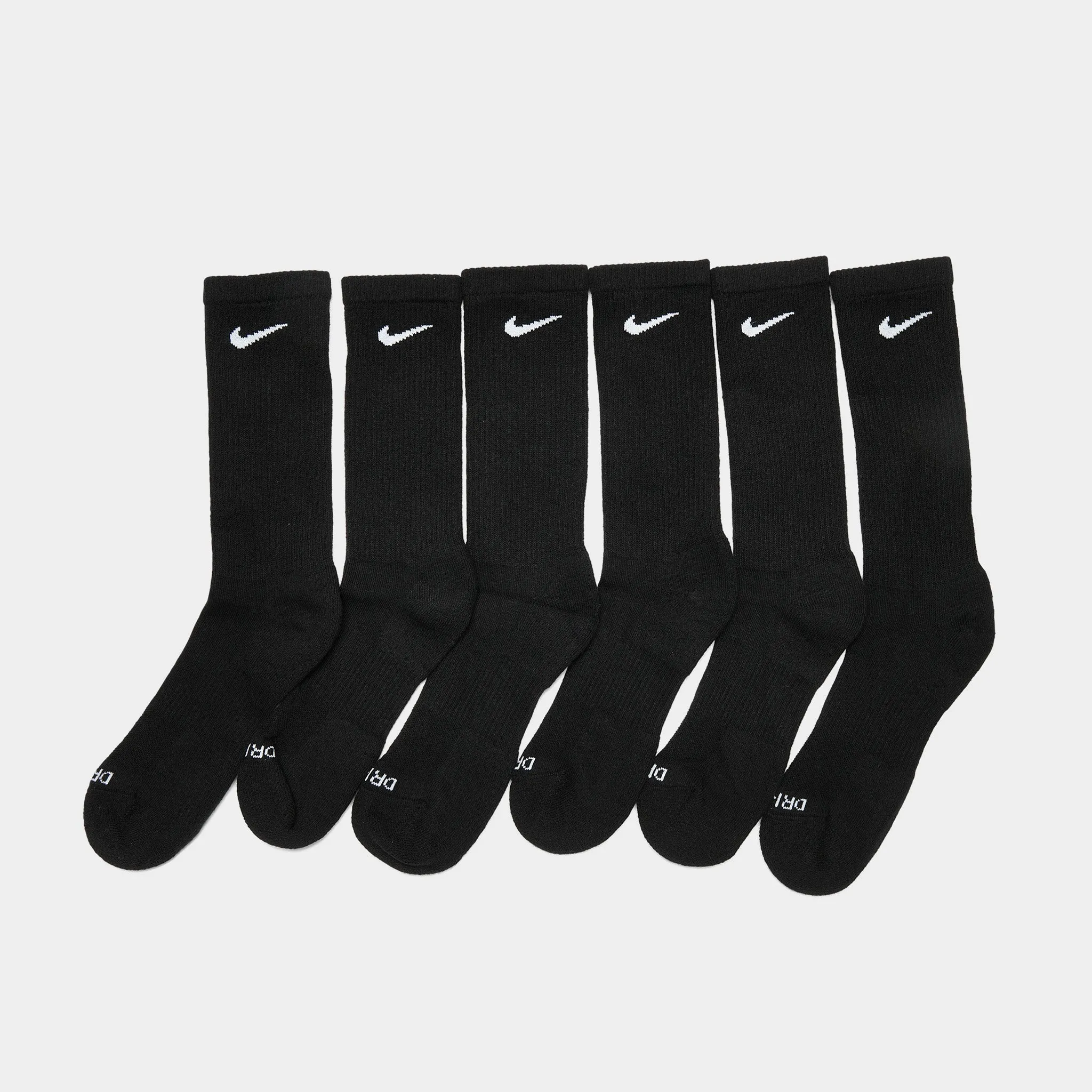 Nike Everyday Plus Cushioned Training Crew Socks (6 Pack) Black / White sold by JD Sports product image thumbnail 4