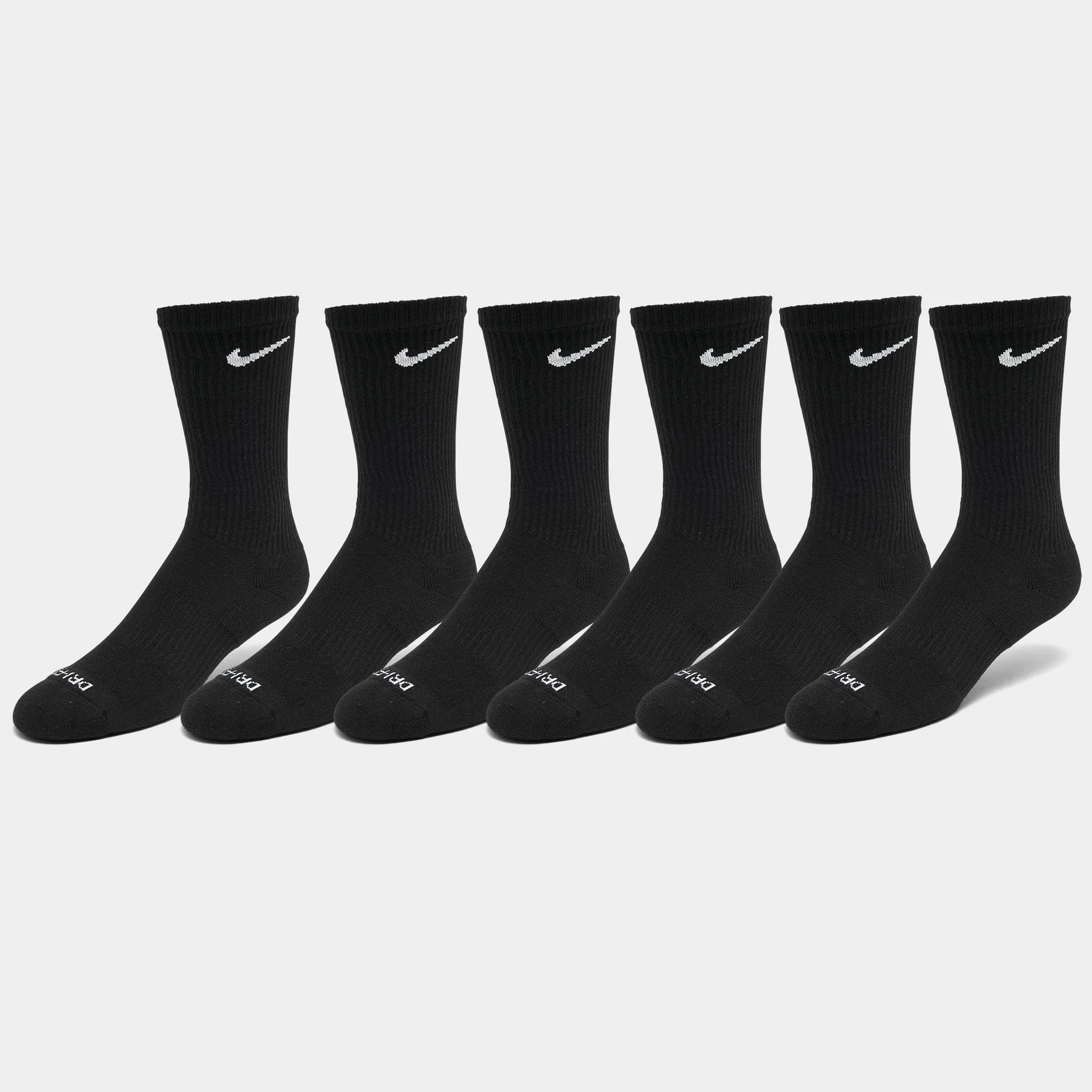 Nike Everyday Plus Cushioned Training Crew Socks (6 Pack) Black / White sold by JD Sports