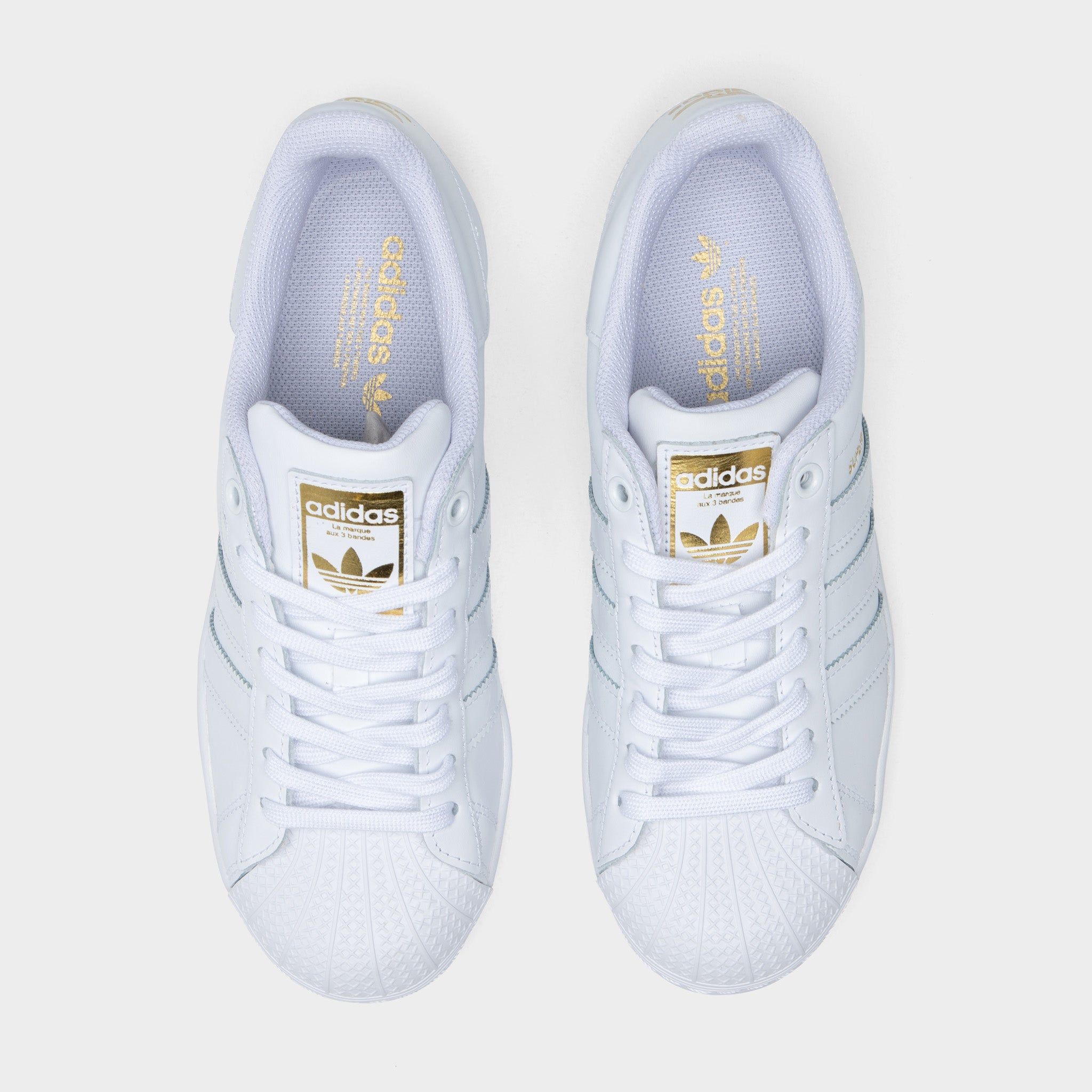 adidas Originals Women's Superstar Bold Cloud White / Cloud White - Gold Metallic sold by JD Sports product image thumbnail 5