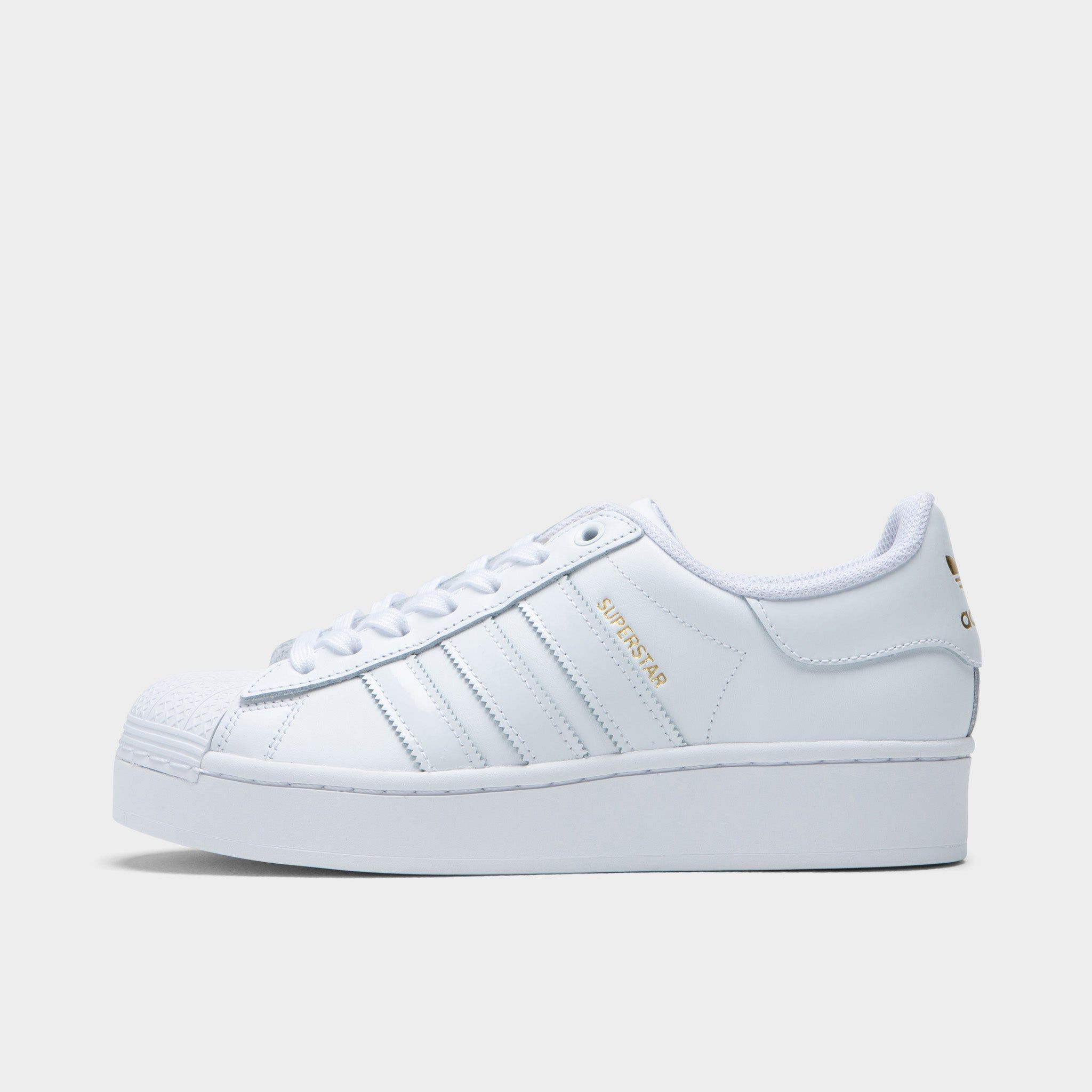 adidas Originals Women's Superstar Bold Cloud White / Cloud White - Gold Metallic sold by JD Sports